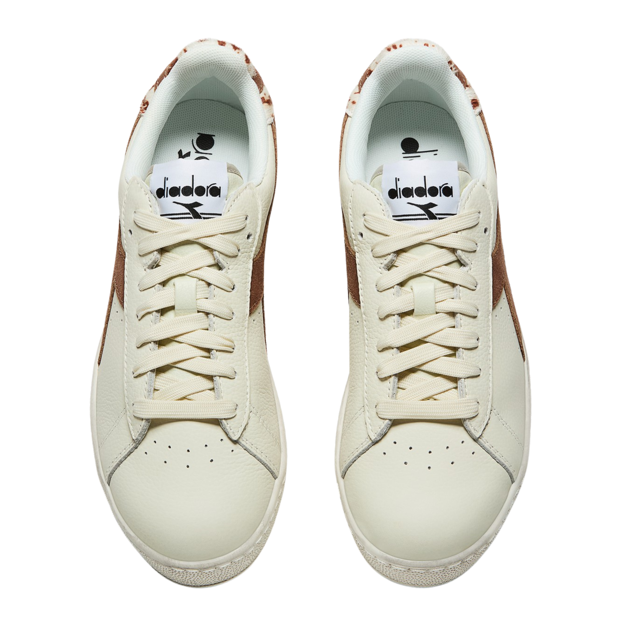 Womens Diadora White Game Low Wild Trainers