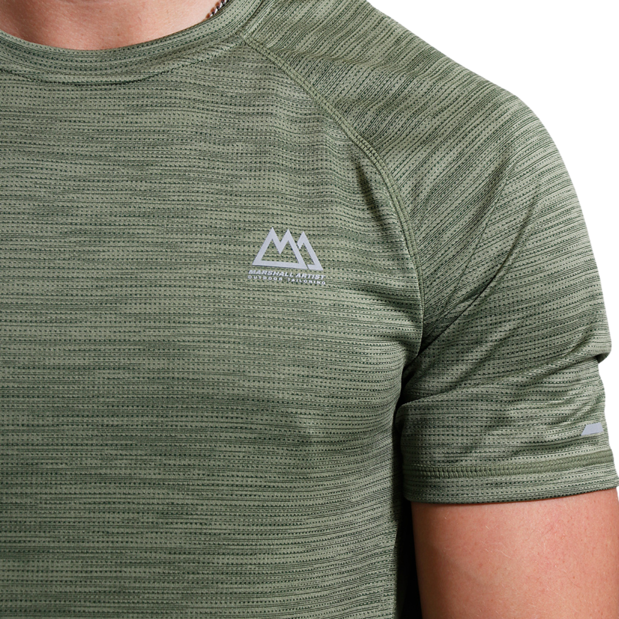 Mens Marshall Artist Khaki Quest S/s T Shirt