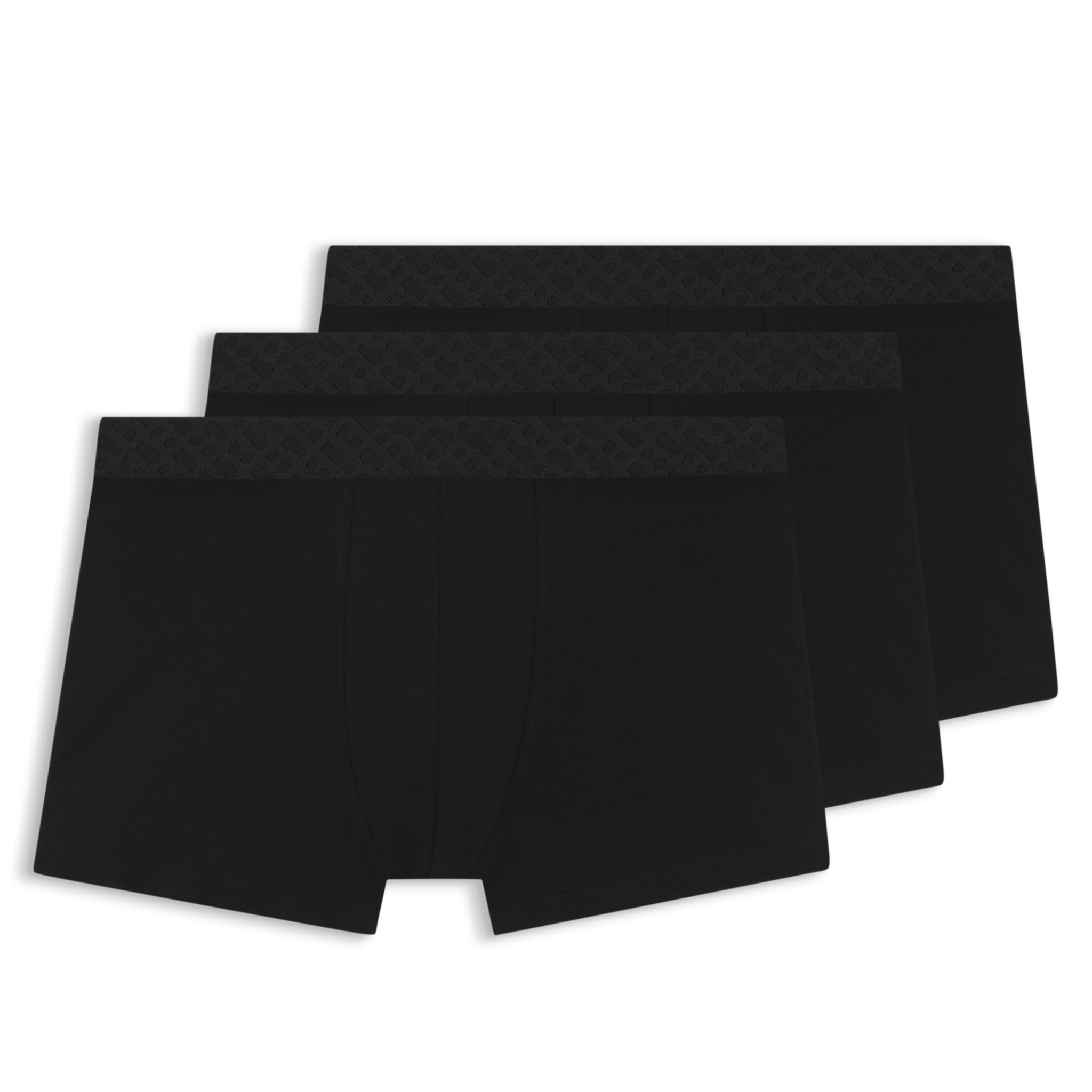 Mens BOSS Black Logo Trio G 3PK Trunks