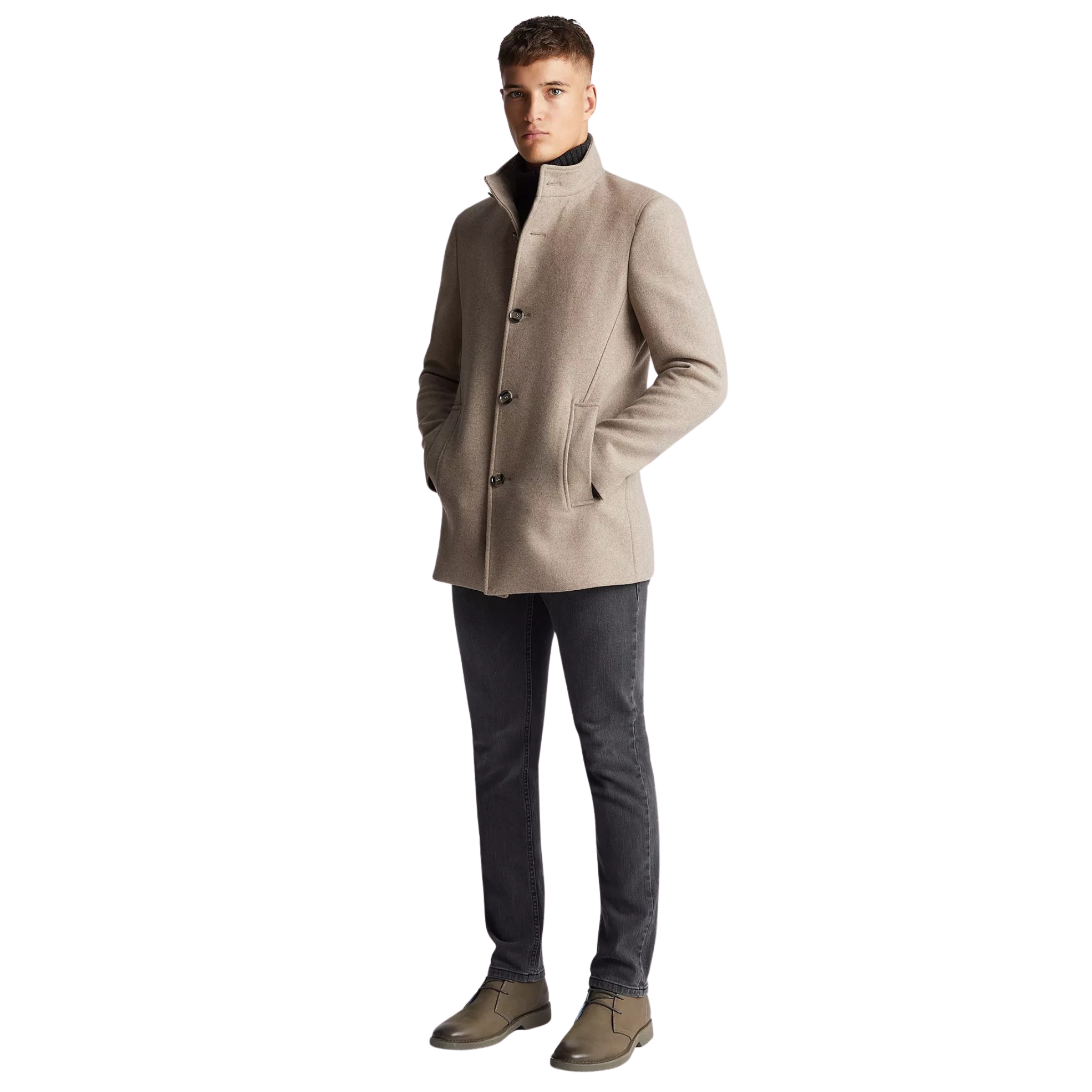 Mens Remus Uomo Fawn Jonah Coat