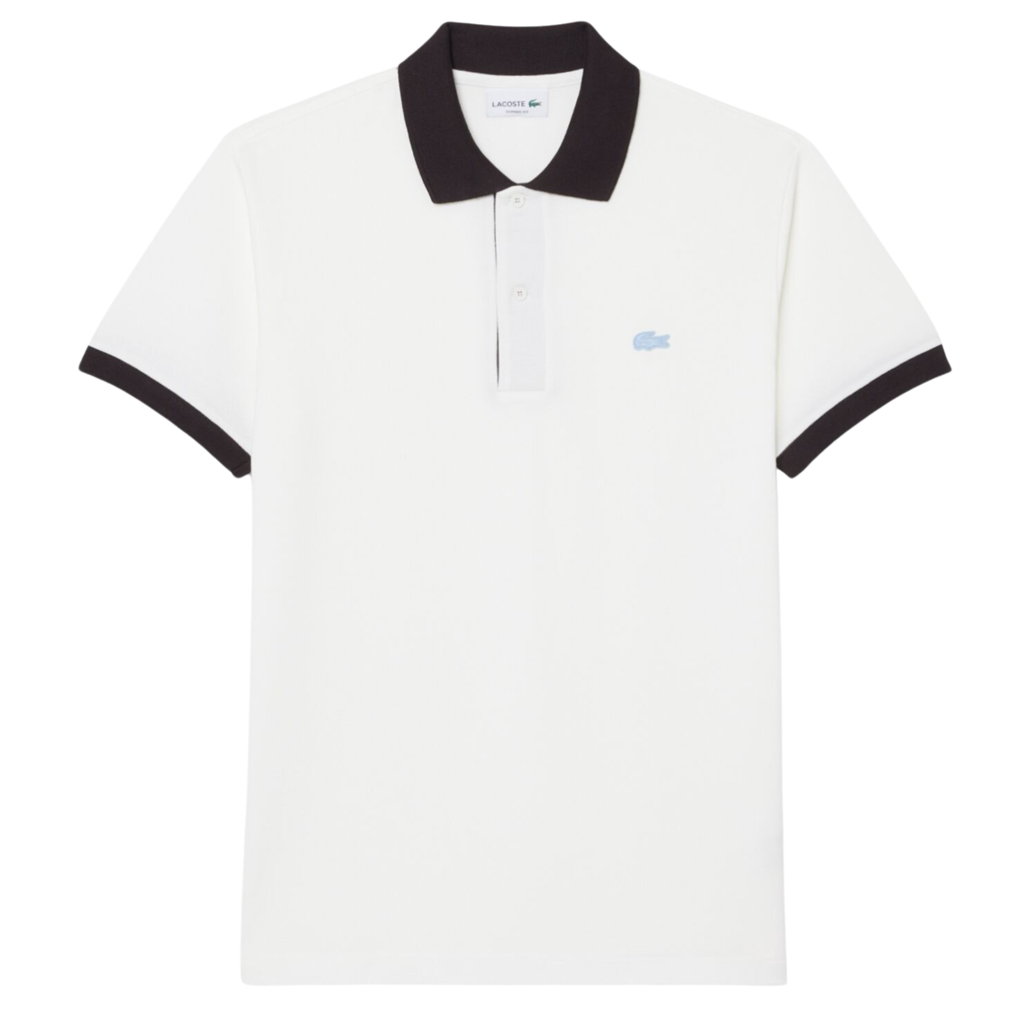 Mens Lacoste Flour/Buffalo Contrast Collar S/s Polo