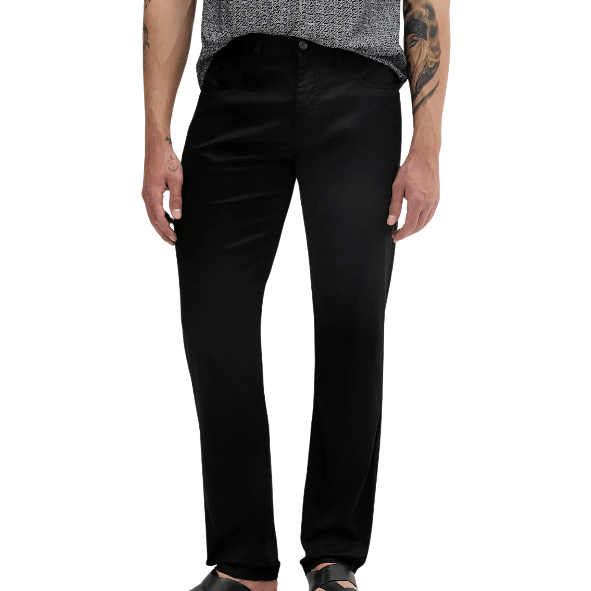 Mens Armani Exchange Black Slim 5 Pocket Trousers
