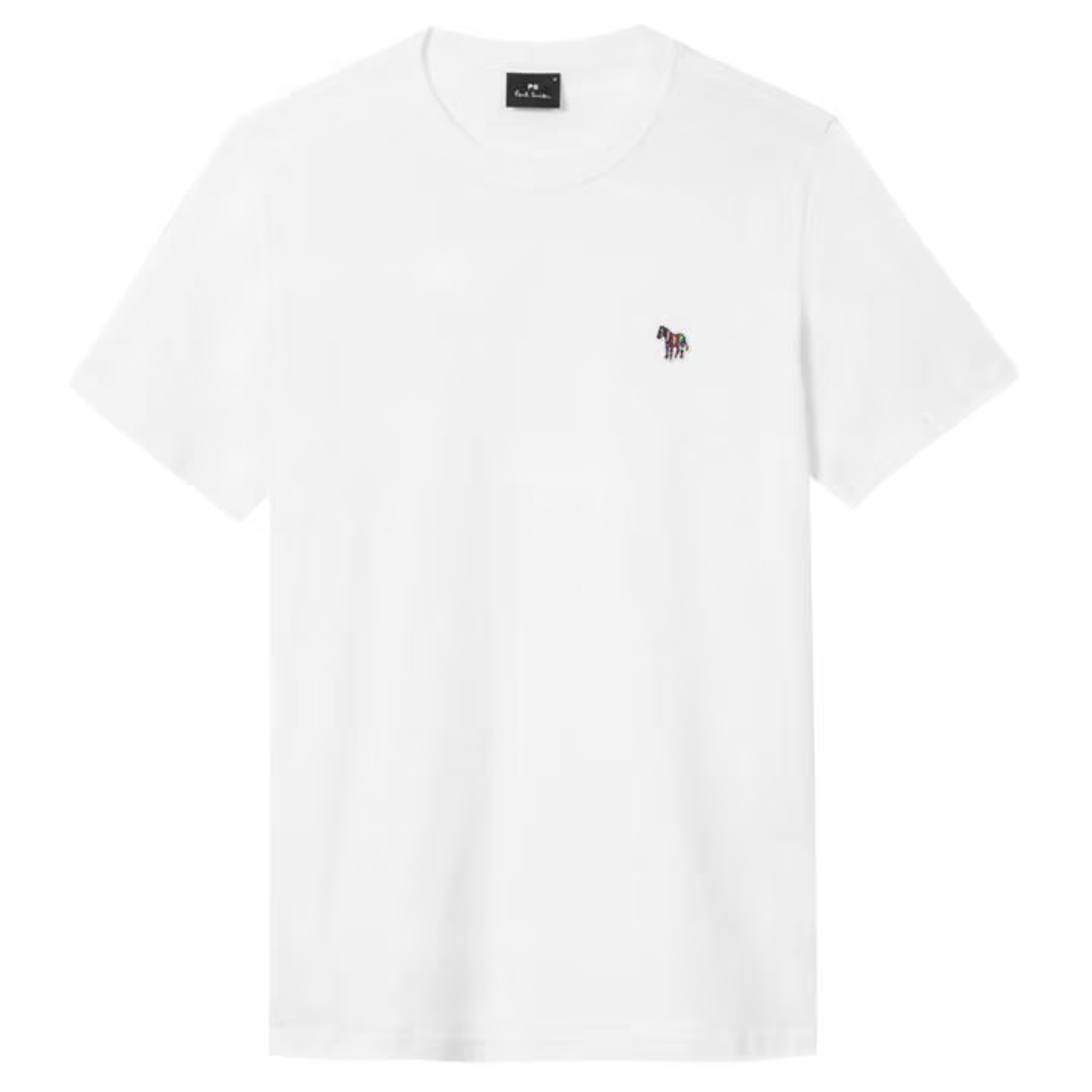 Mens Paul Smith White Classic Zebra Regular Fit S/s T Shirt