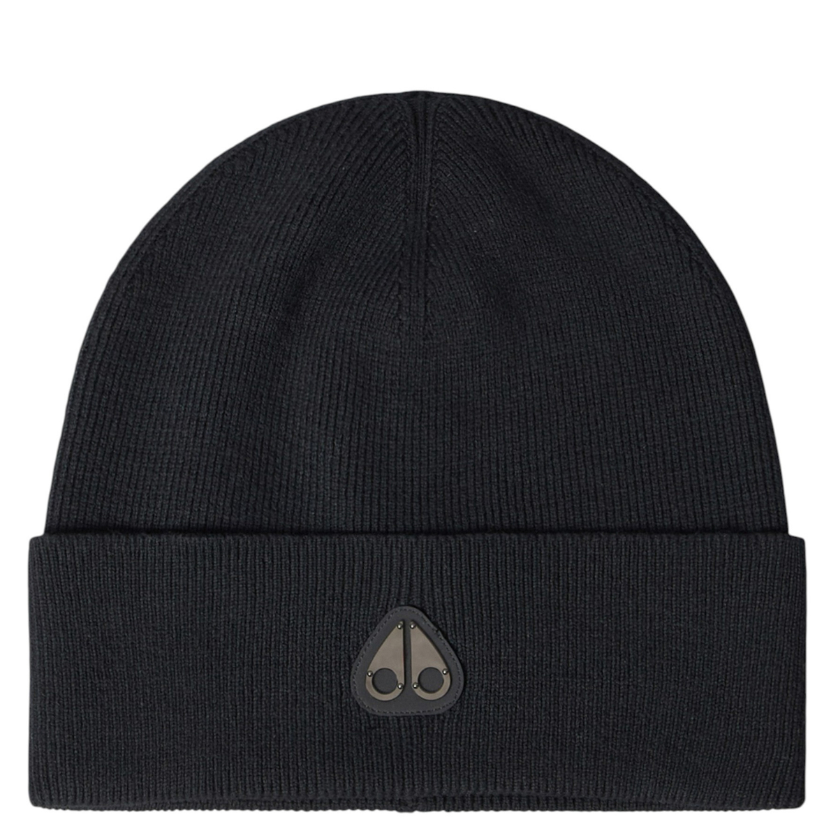 Mens Moose Knuckles Black Frost Beanie Hat