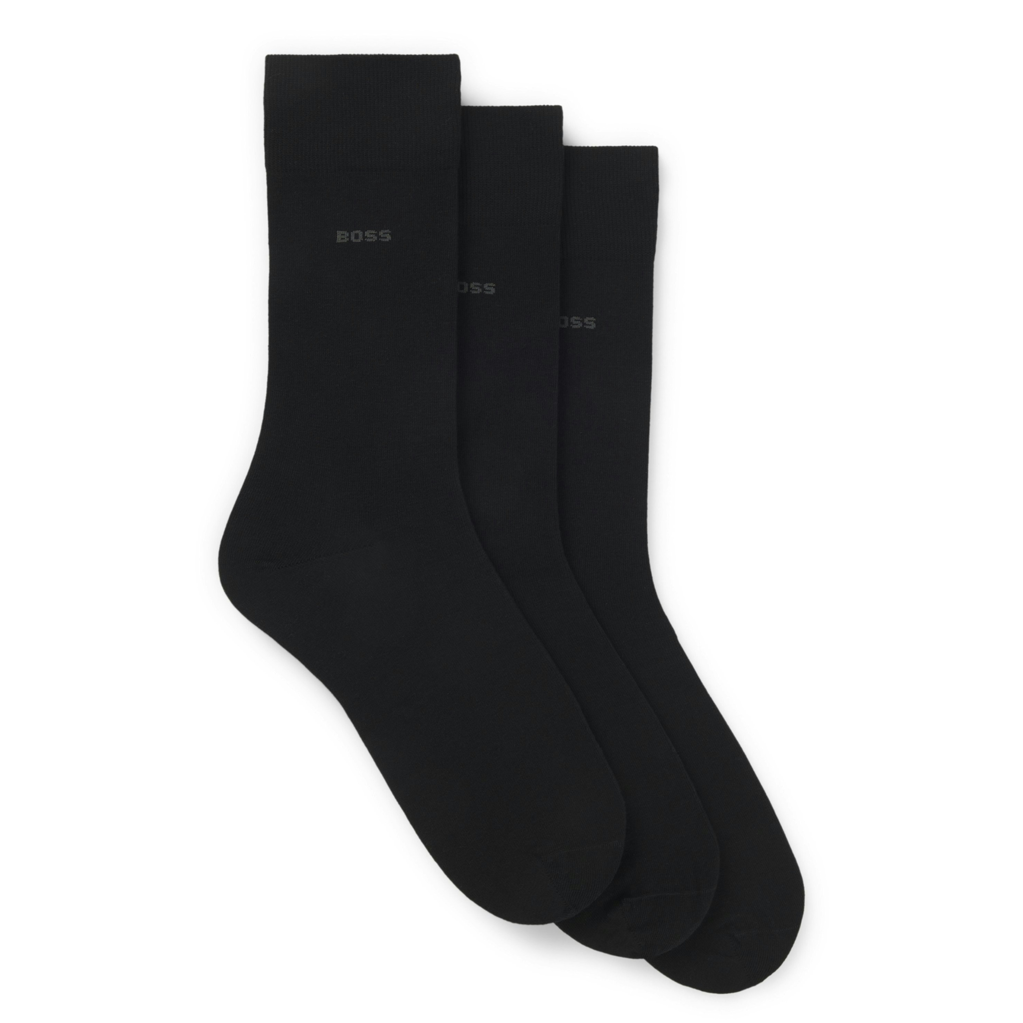 Mens BOSS Black 3PK RS Uni CC Socks