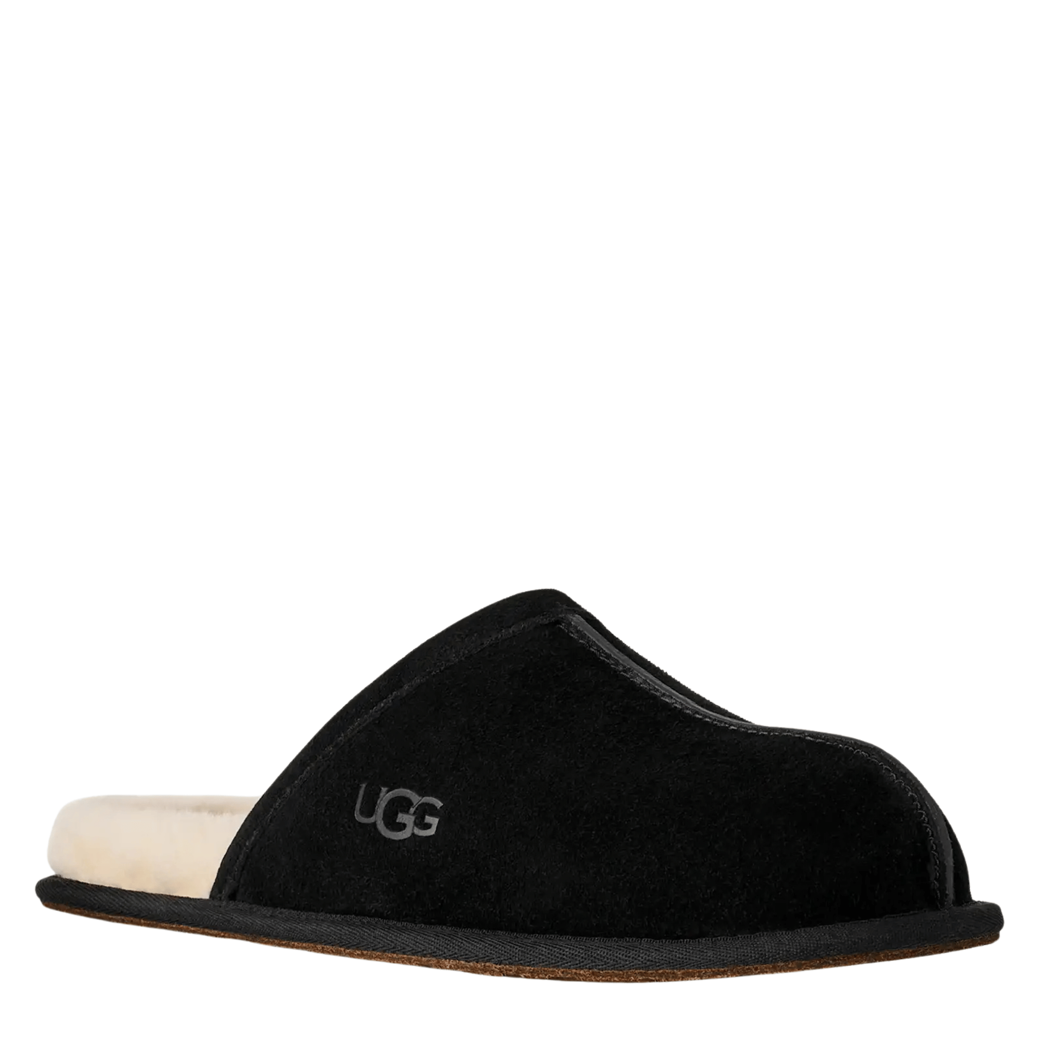 Mens UGG Black Scuff Slippers