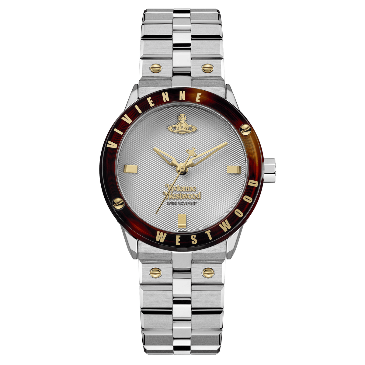 Womens Vivienne Westwood Silver/Tortoise The Trellick Watch