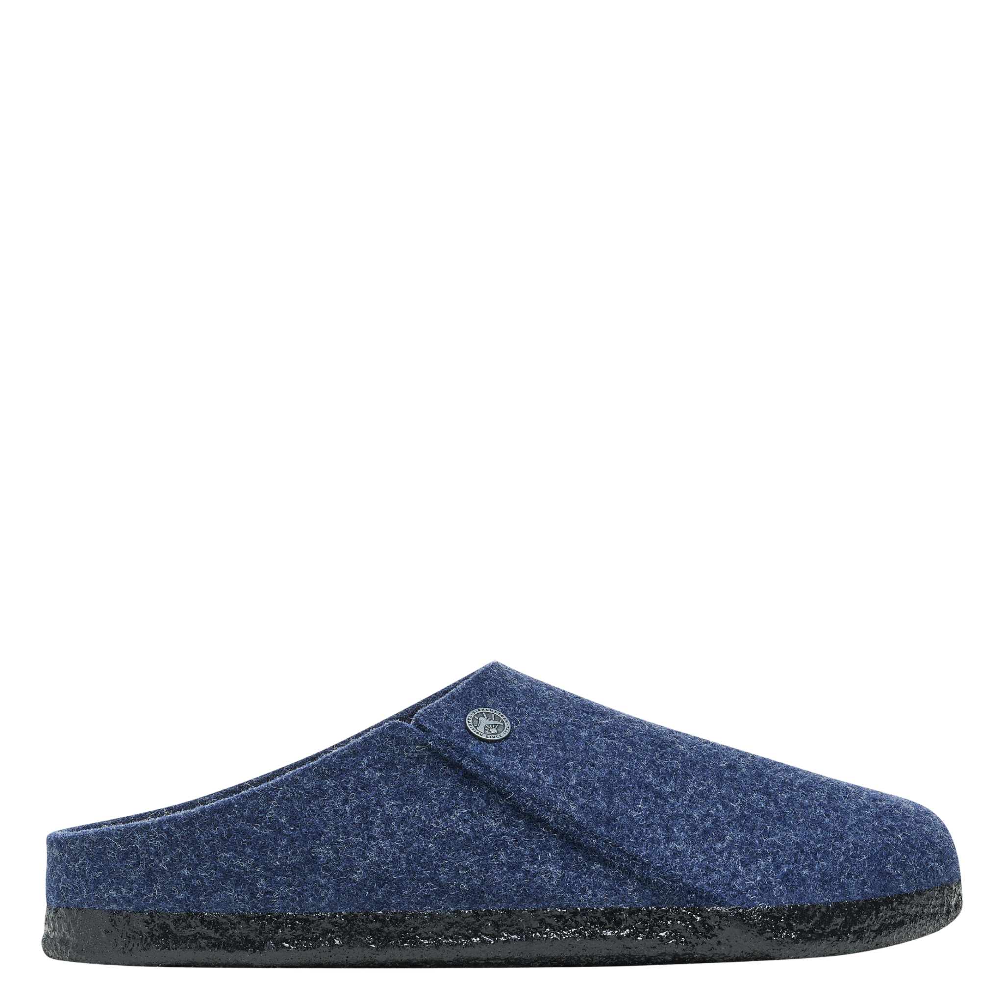 Mens Birkenstock Dark Blue Felt Zermatt Shearling Slippers