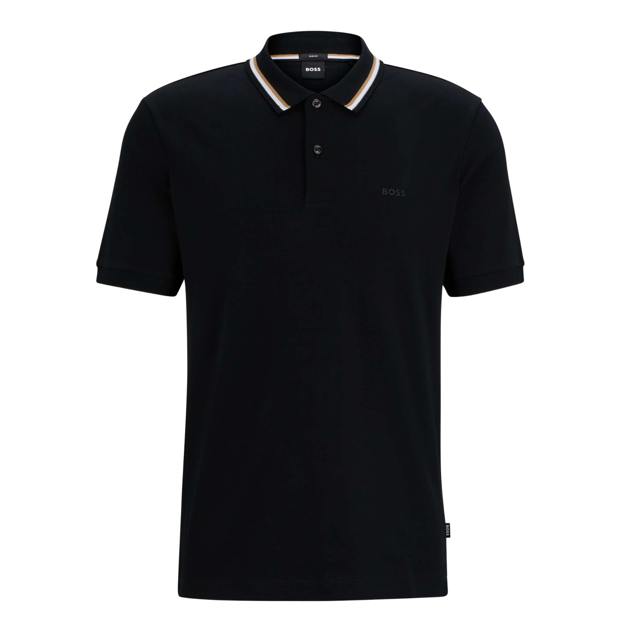 Mens BOSS Black Penrose 38 Slim Fit S/s Polo Shirt
