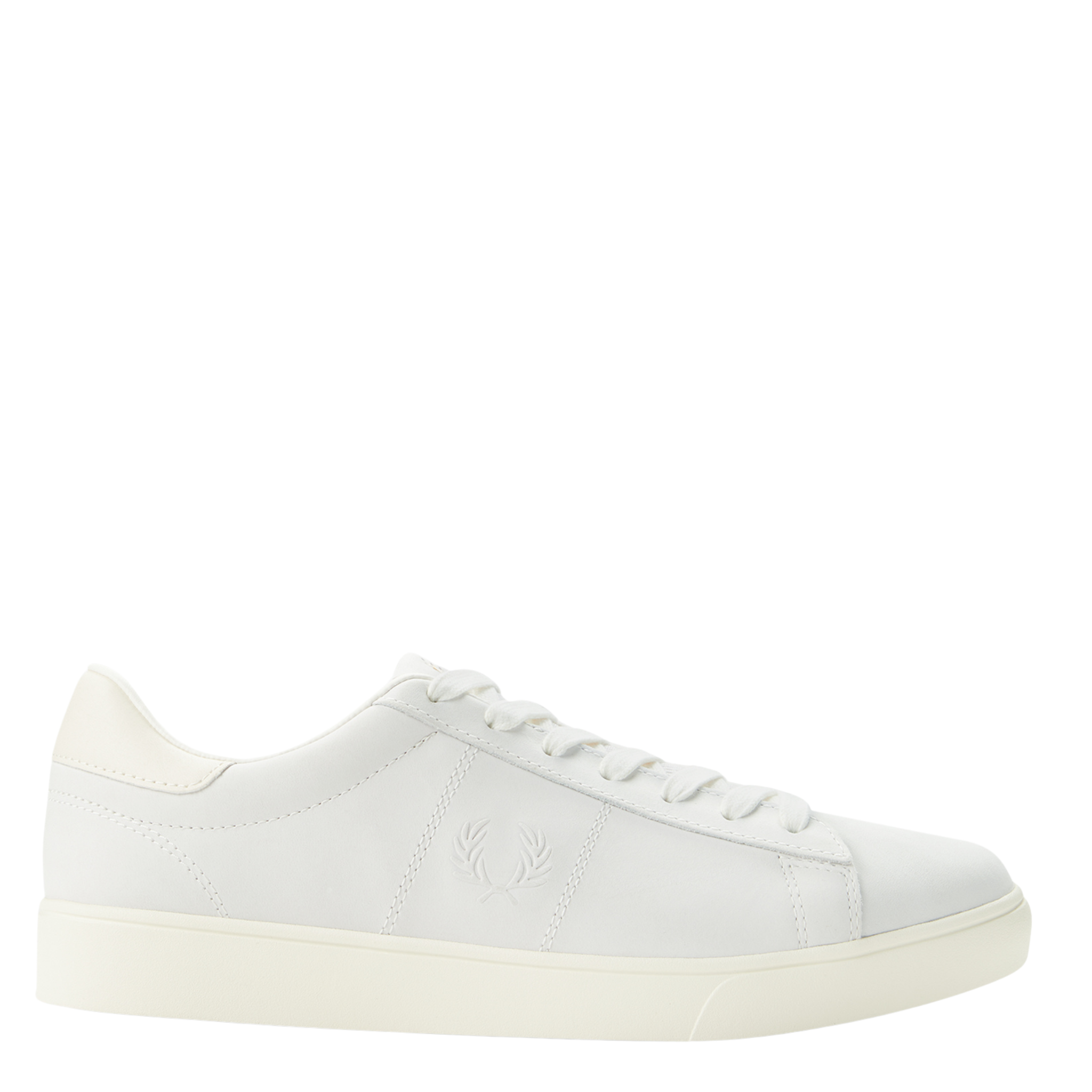 Mens Fred Perry Snow White Spencer Nubuck Trainers