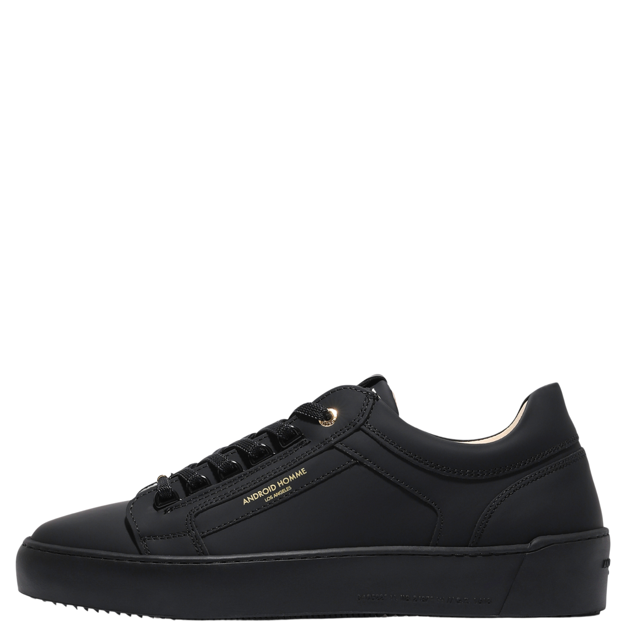 Mens Android Homme Black Venice Rubberised Trainers