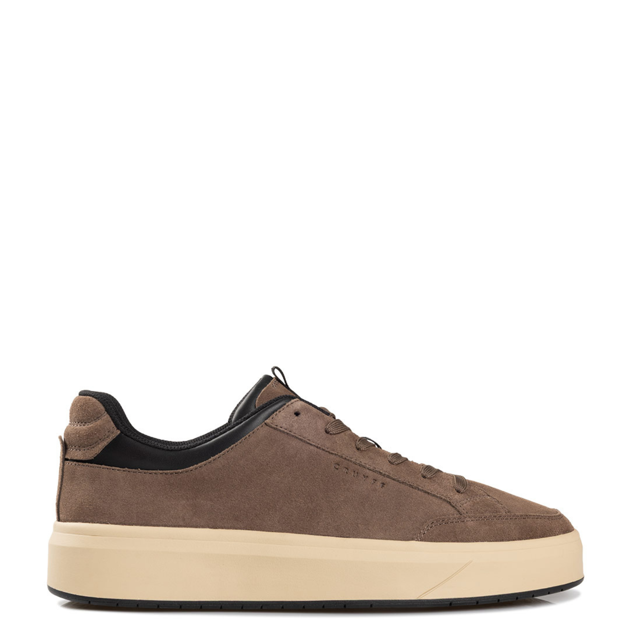 Mens Cruyff Taupe Derby Classic Trainers