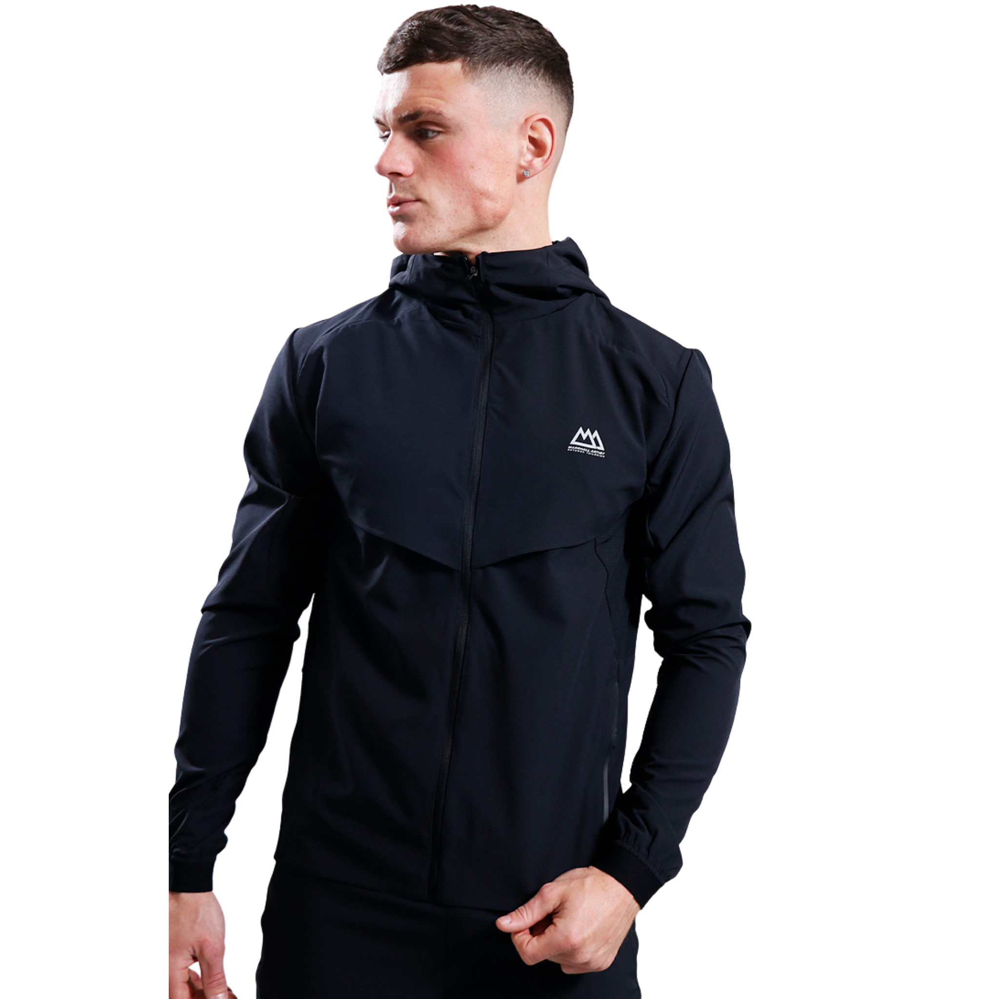 Mens Marshall Artist Black Strike Track Top