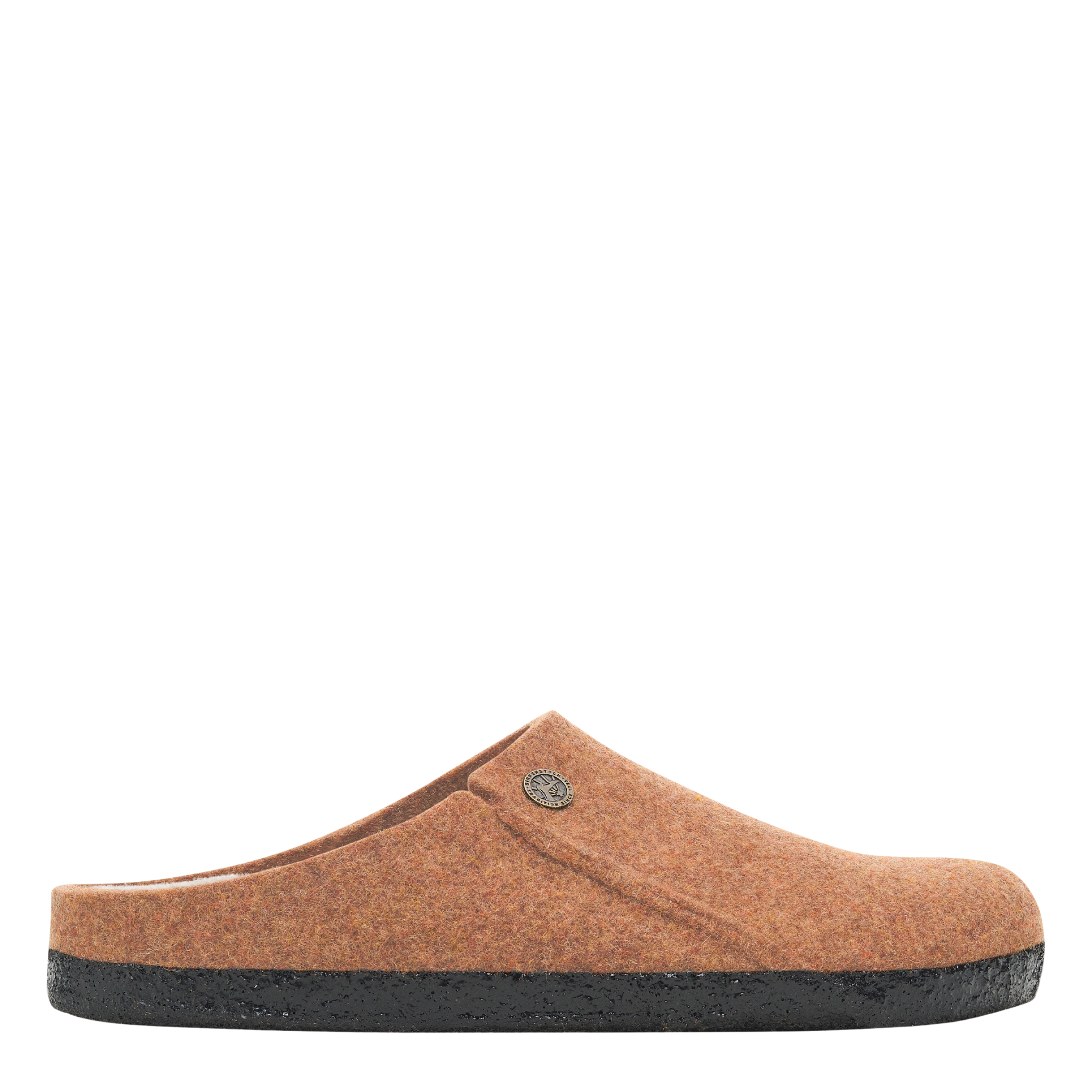 Womens Birkenstock Toffee Melange Zermatt Shearling Felt Slippers