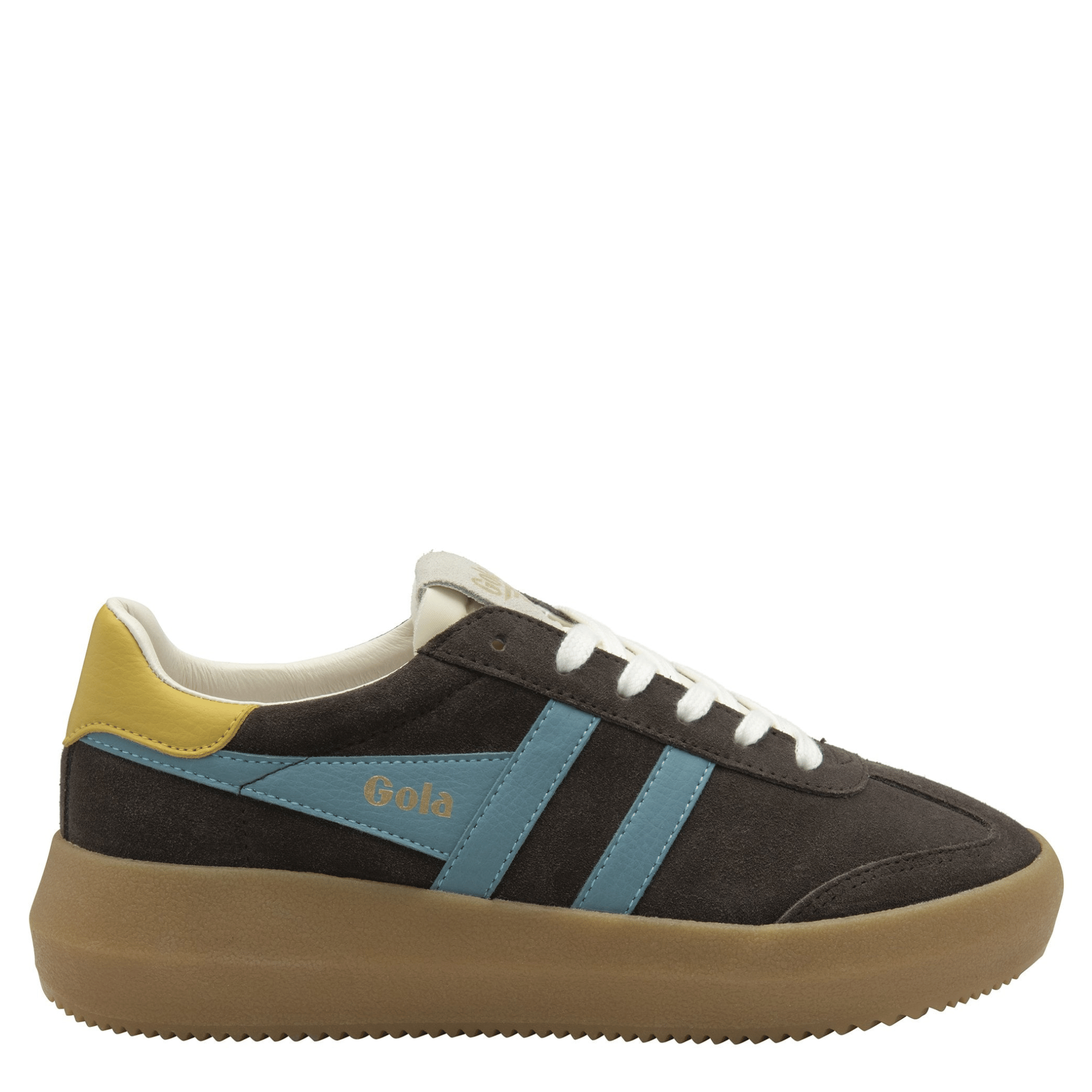 Womens Gola Mocha/Ocean/Pollen Athena Trainers