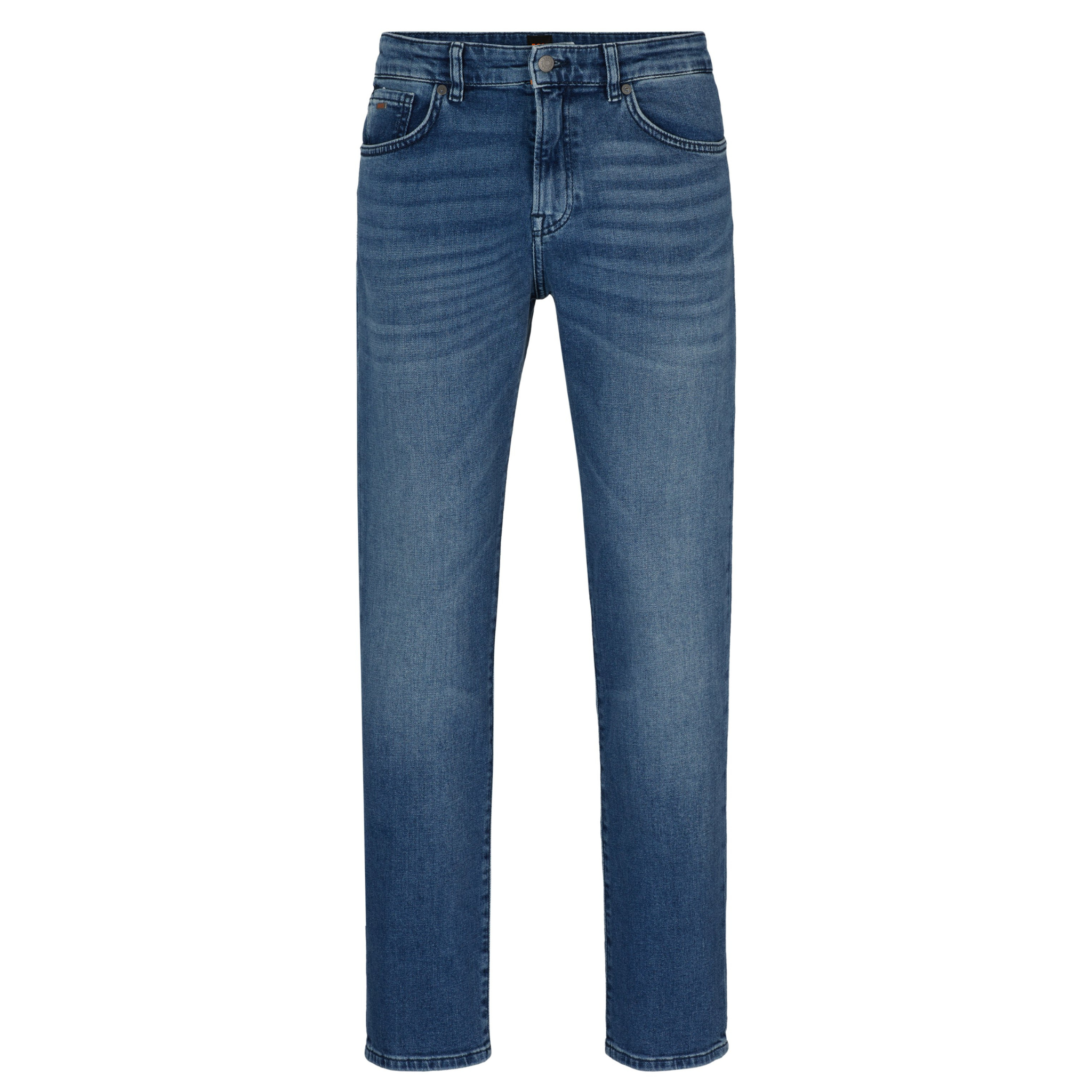 Mens BOSS Medium Blue Re.Maine Regular Fit Jeans