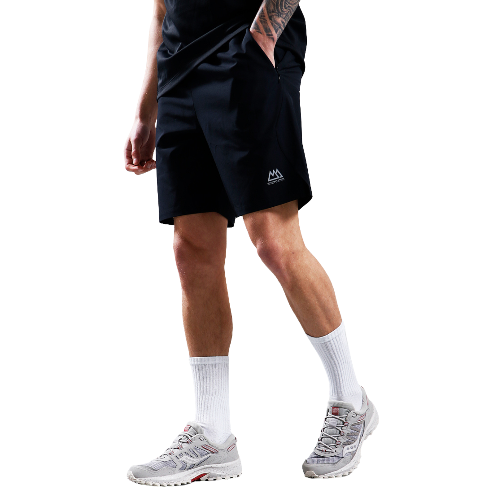 Mens Marshall Artist Black Nevis Shorts