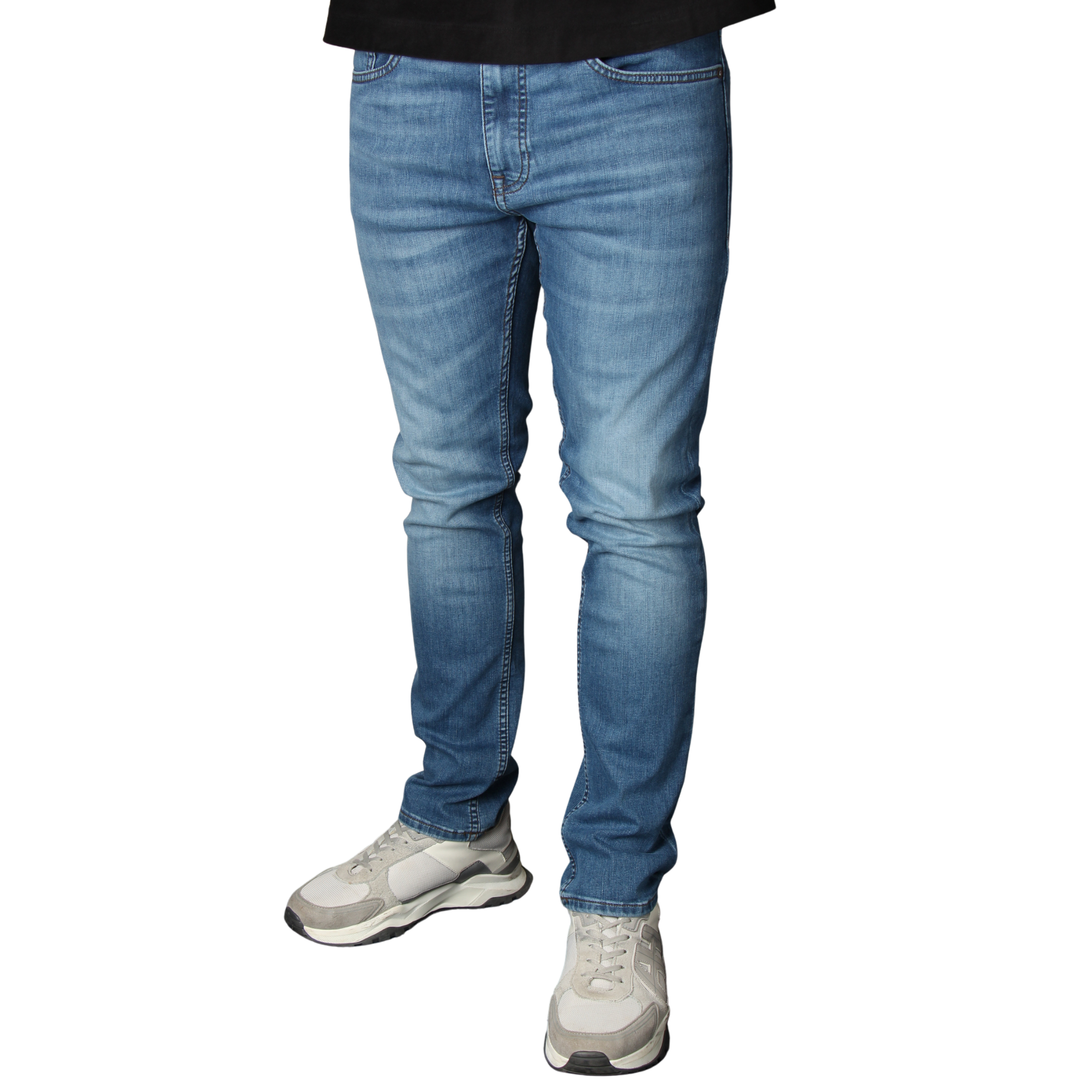 Mens BOSS Medium Blue Wash Delaware BO Slim Fit Jeans