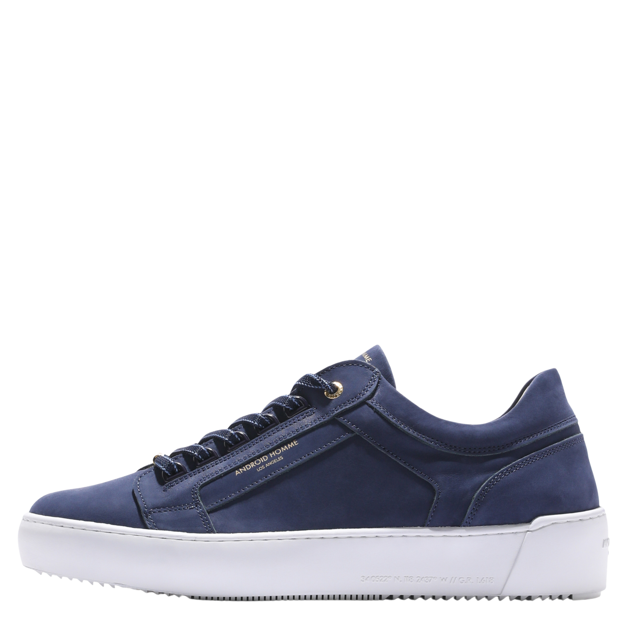 Mens Android Homme Ink Venice Nubuck/Gold Trainers