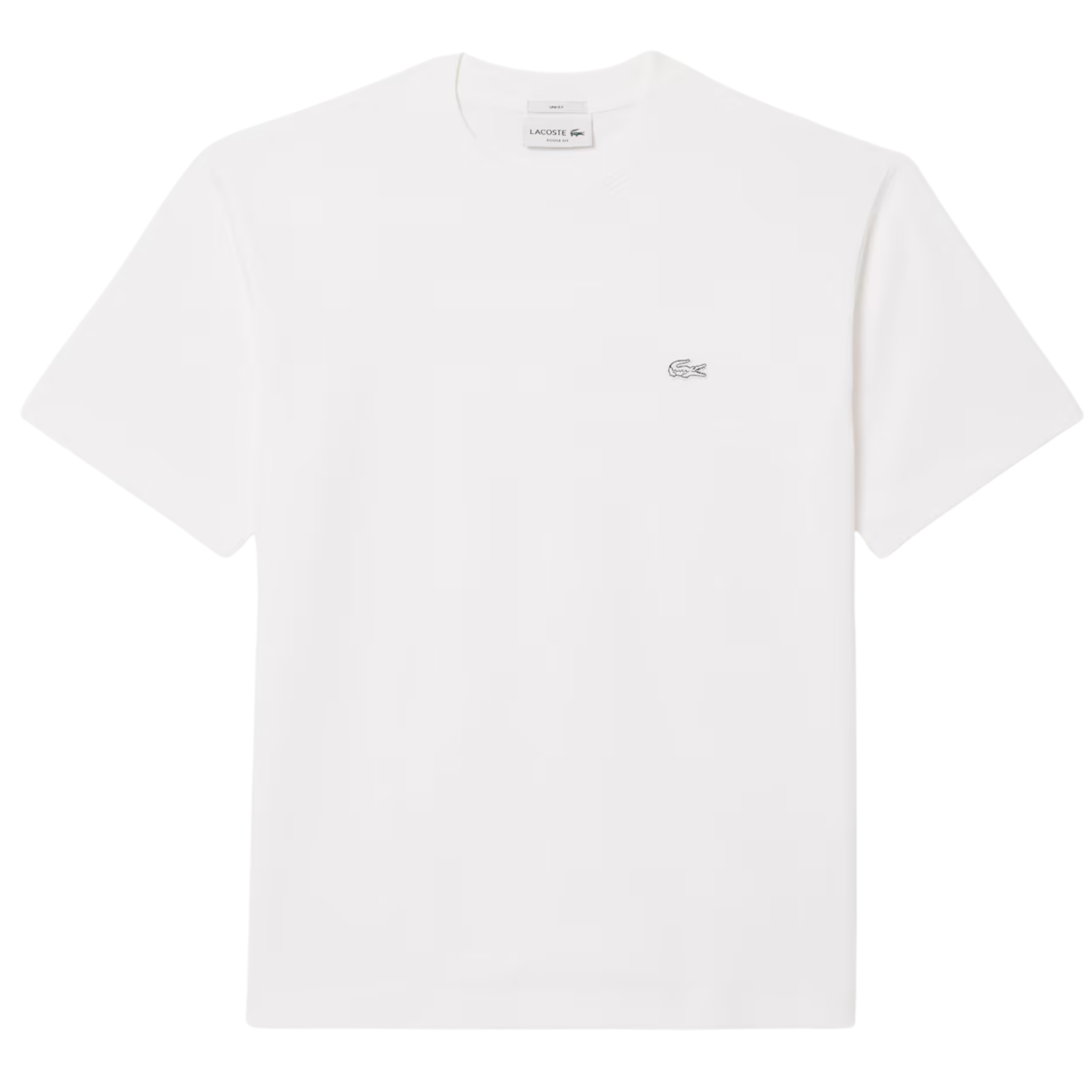 Mens Lacoste White Loose Fit Heavy Jersey S/s T Shirt