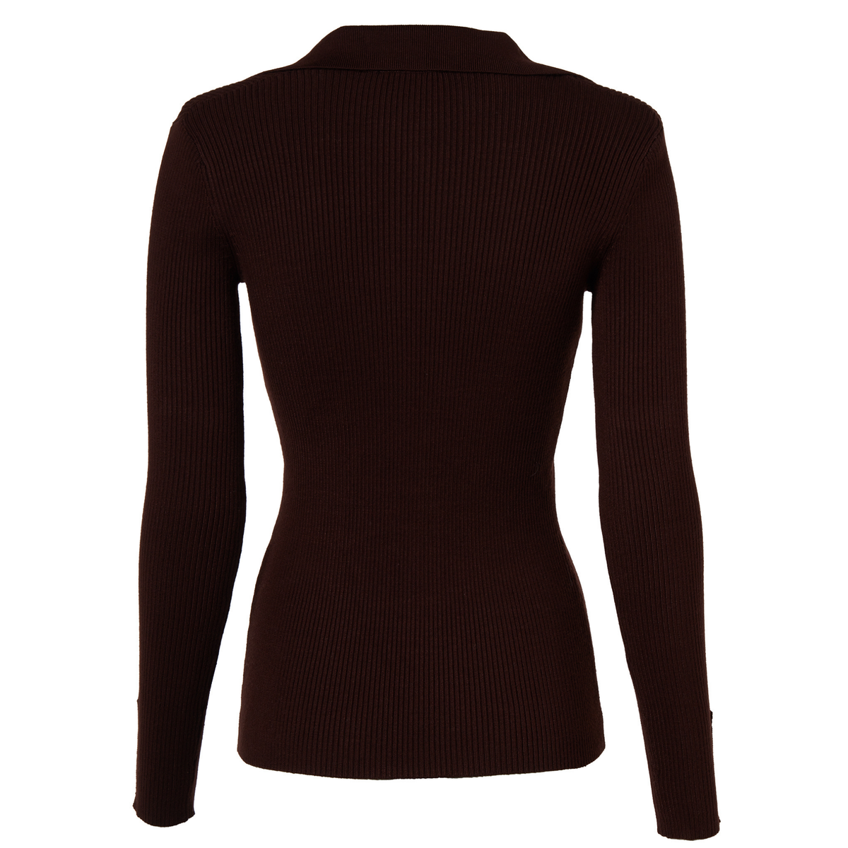 Womens Holland Cooper Chocolate V-Neck Rib Top