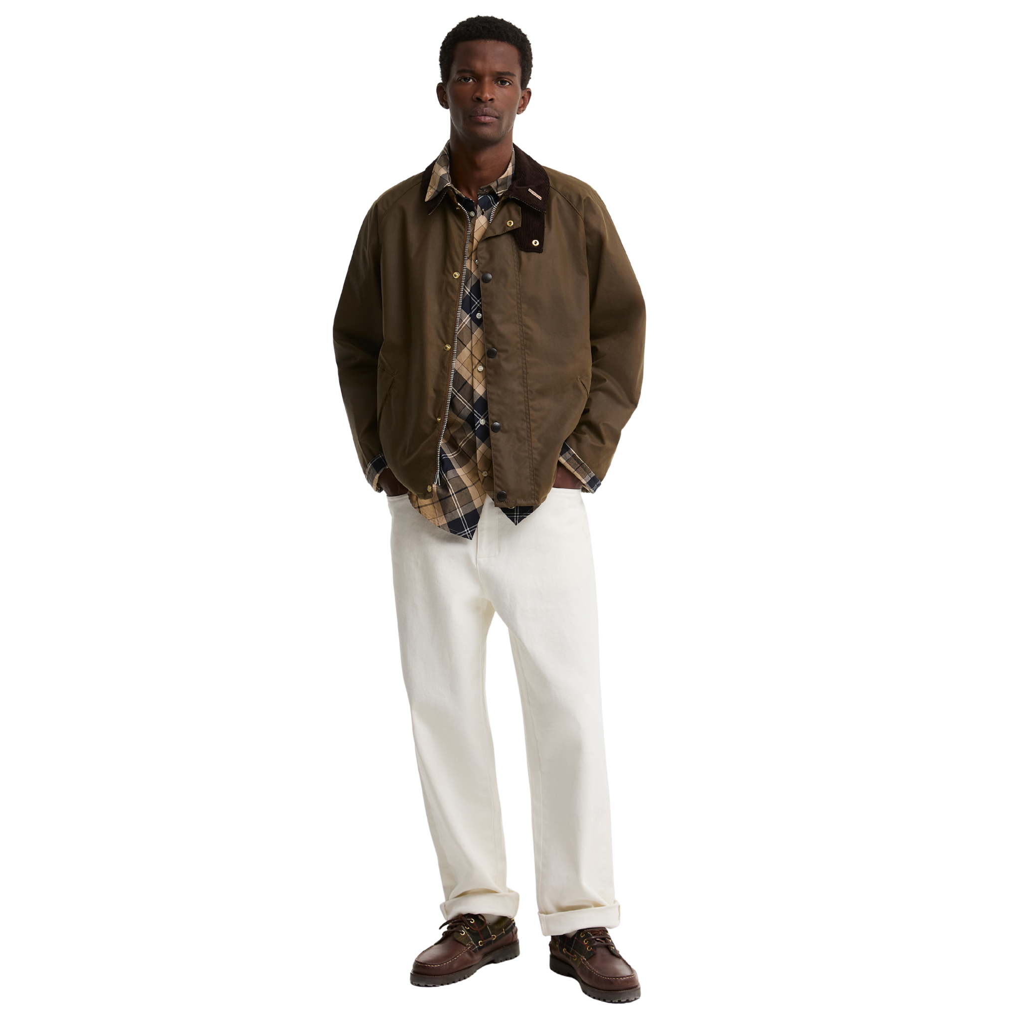 Mens Barbour Brown Icons Transport Wax Jacket