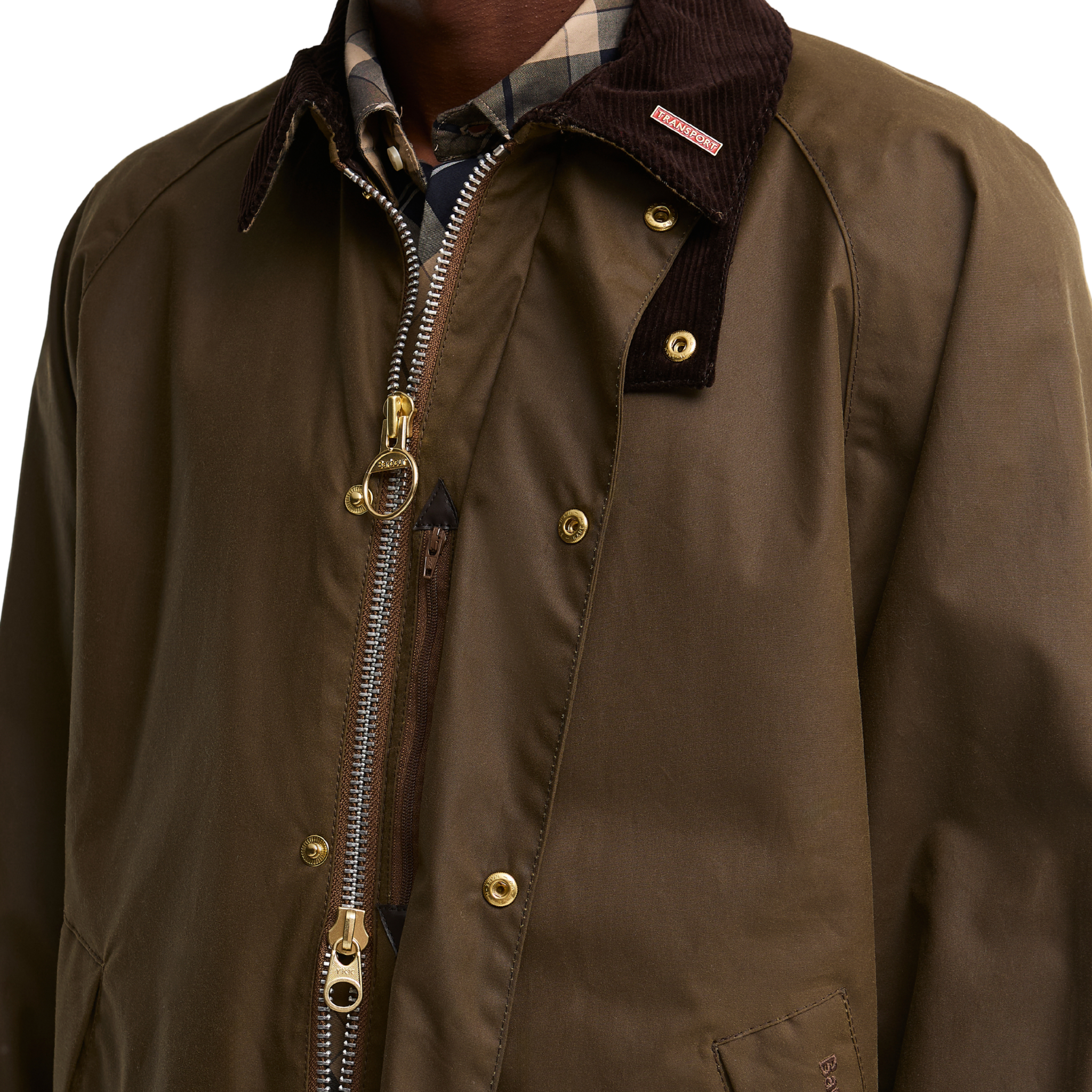 Mens Barbour Brown Icons Transport Wax Jacket