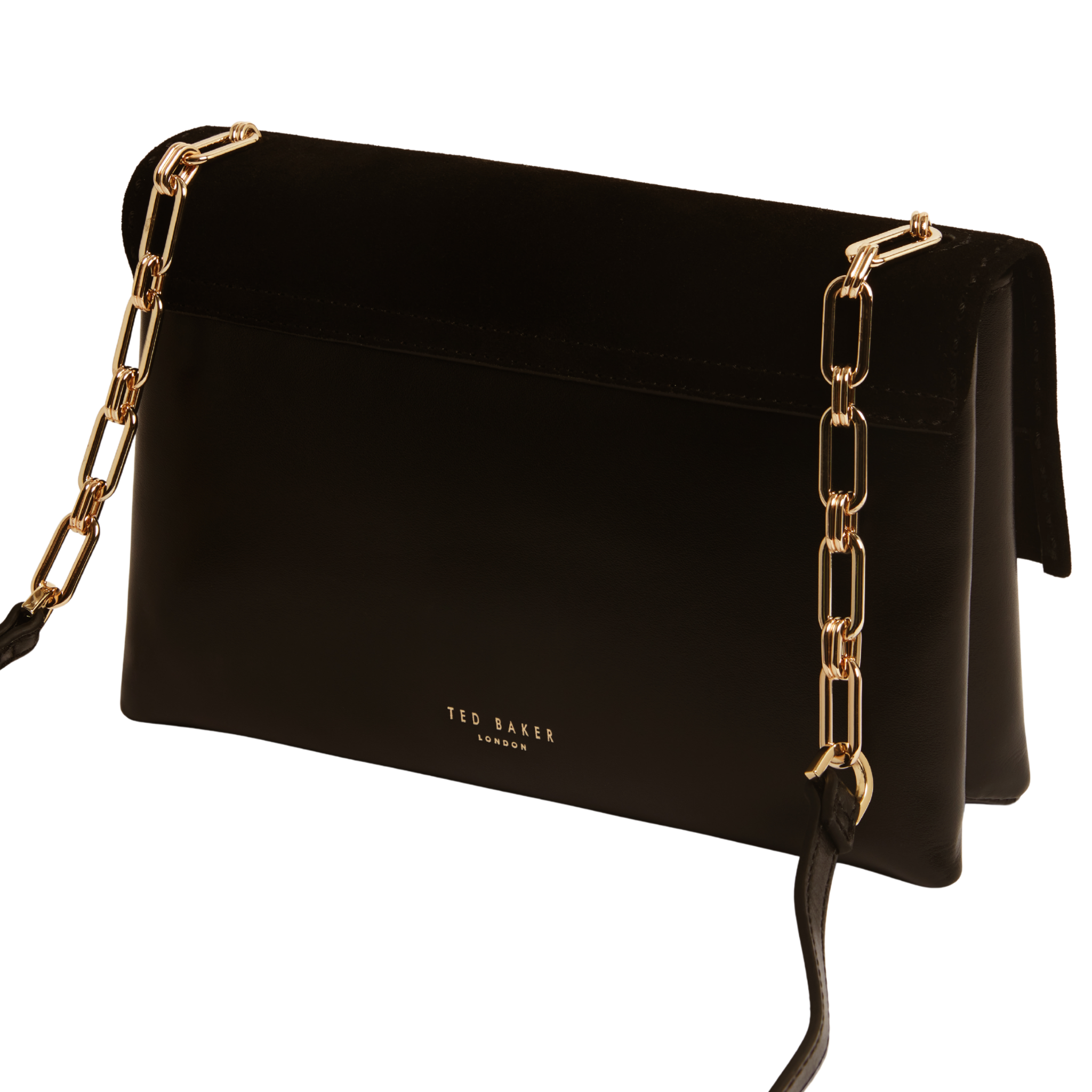 Womens Ted Baker Black Denie Flap Cross Body Bag