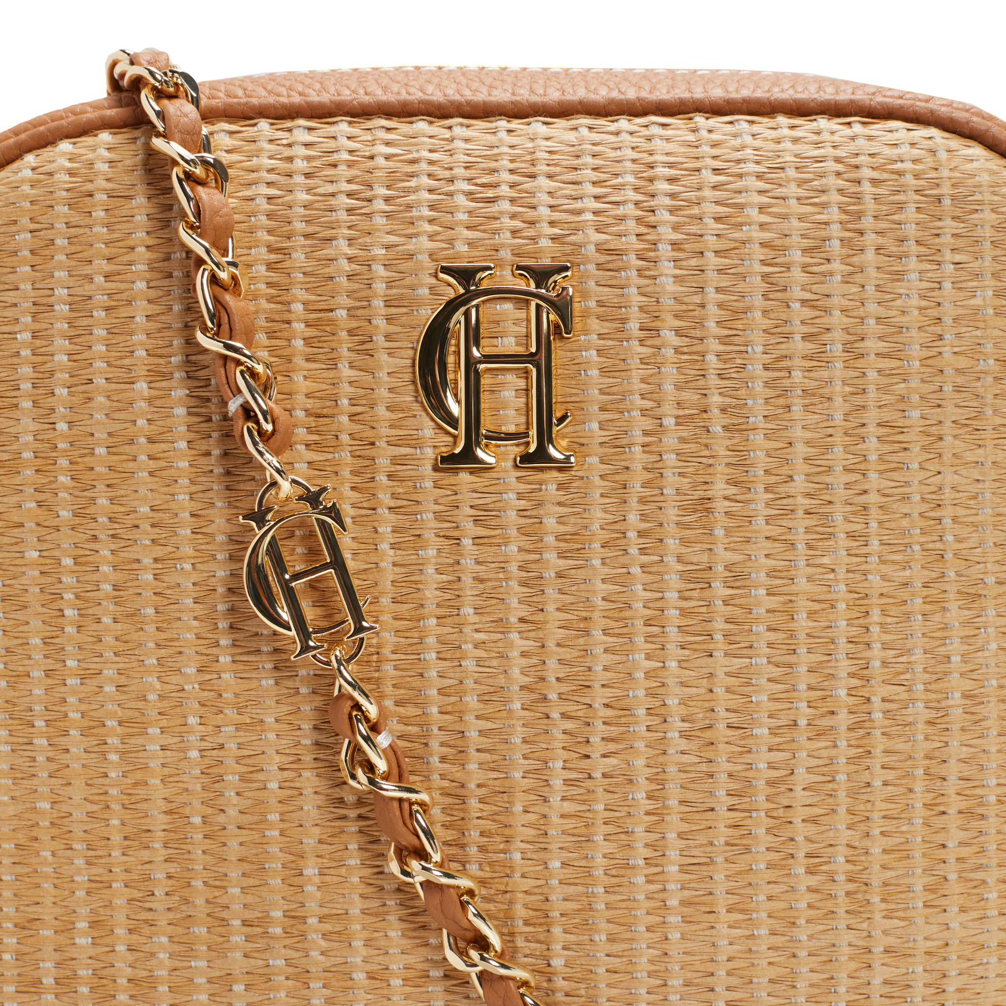 Womens Holland Cooper Tan/Rafffia Soho Camera Bag