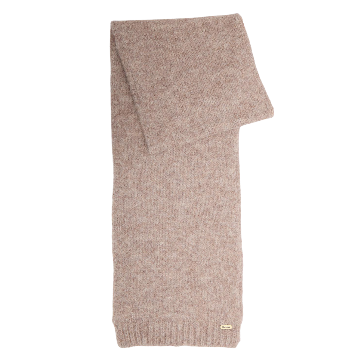 Womens Barbour Taupe Mist Emmy Beanie & Scarf Set