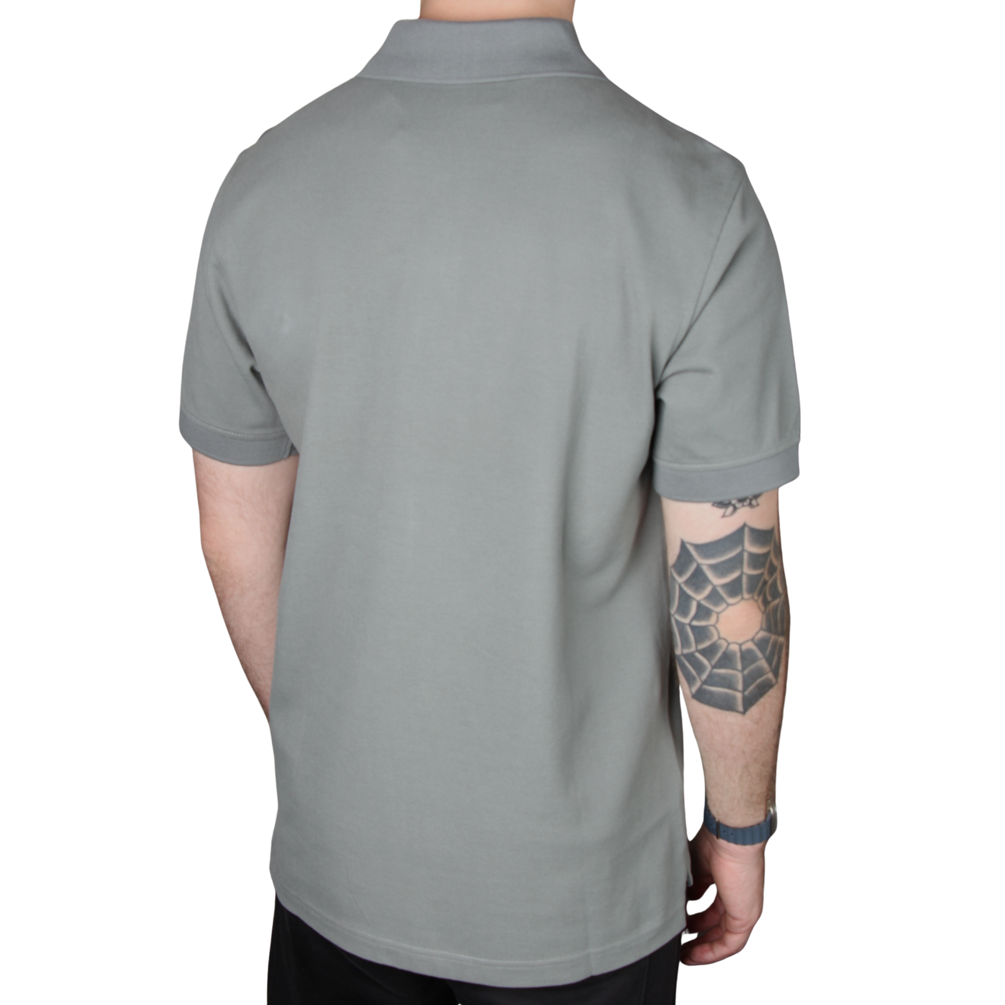 Mens Belstaff Atlantic Grey Branded S/s Polo Shirt