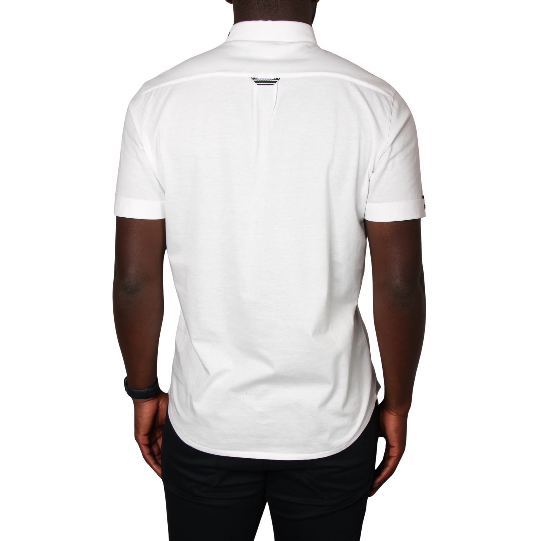 Mens Mercery Optic White Enfield Lux Jersey S/s Shirt