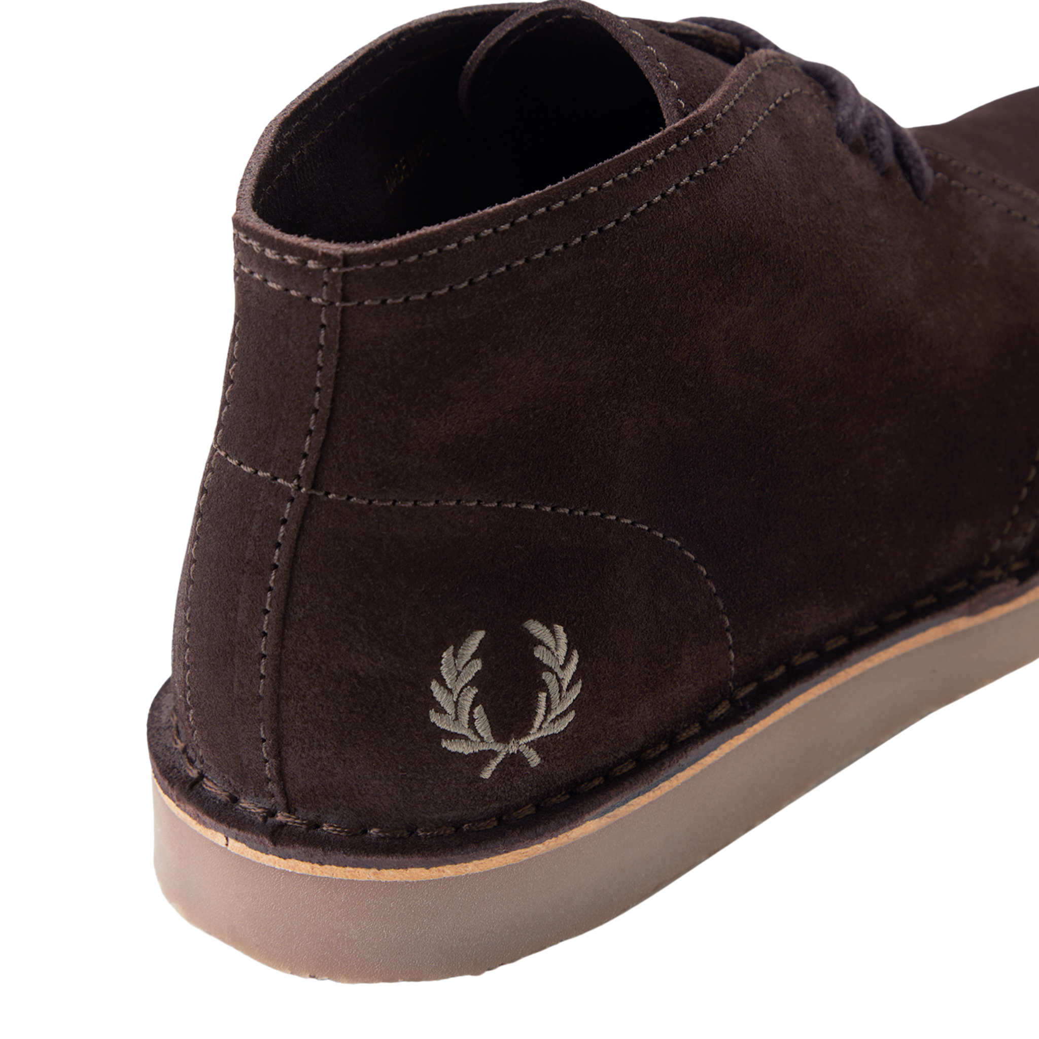 Mens Fred Perry Rich Brown Hawley Suede Boots