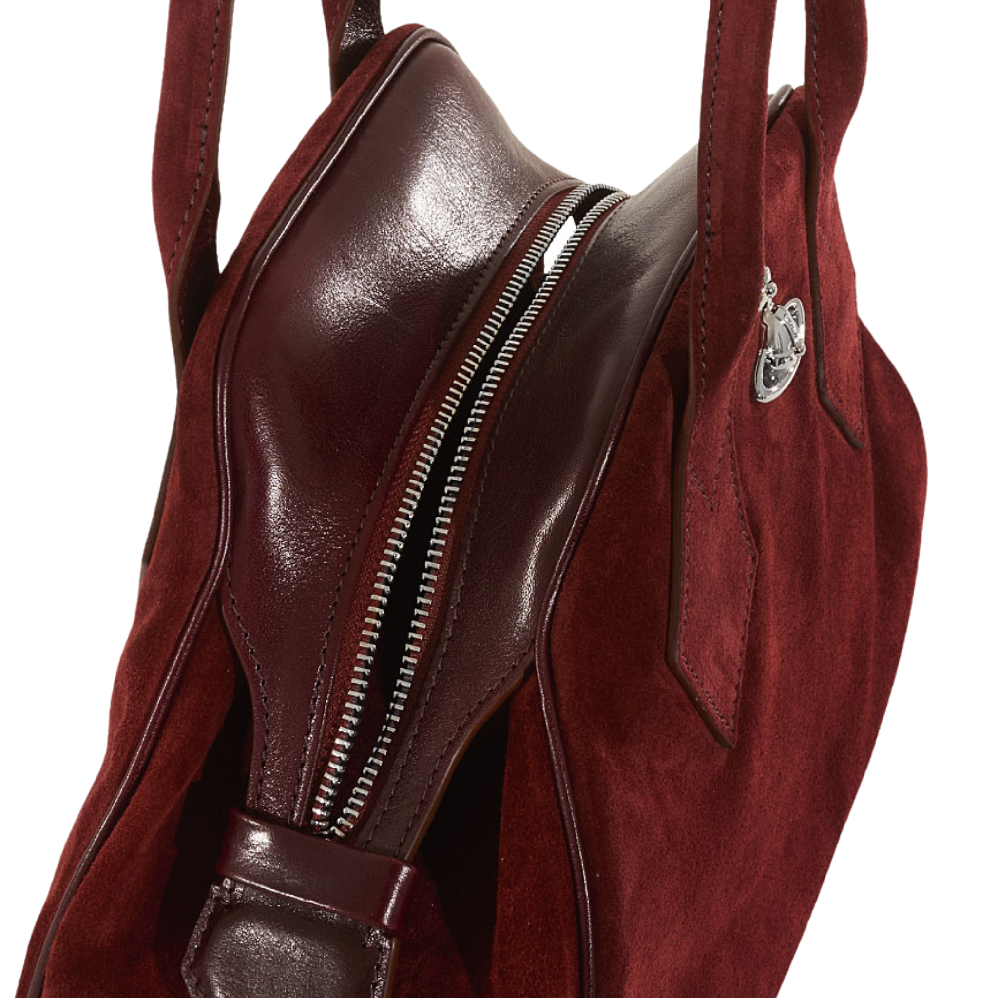 Womens Vivienne Westwood Burgundy Suede Yasmine Medium Bag