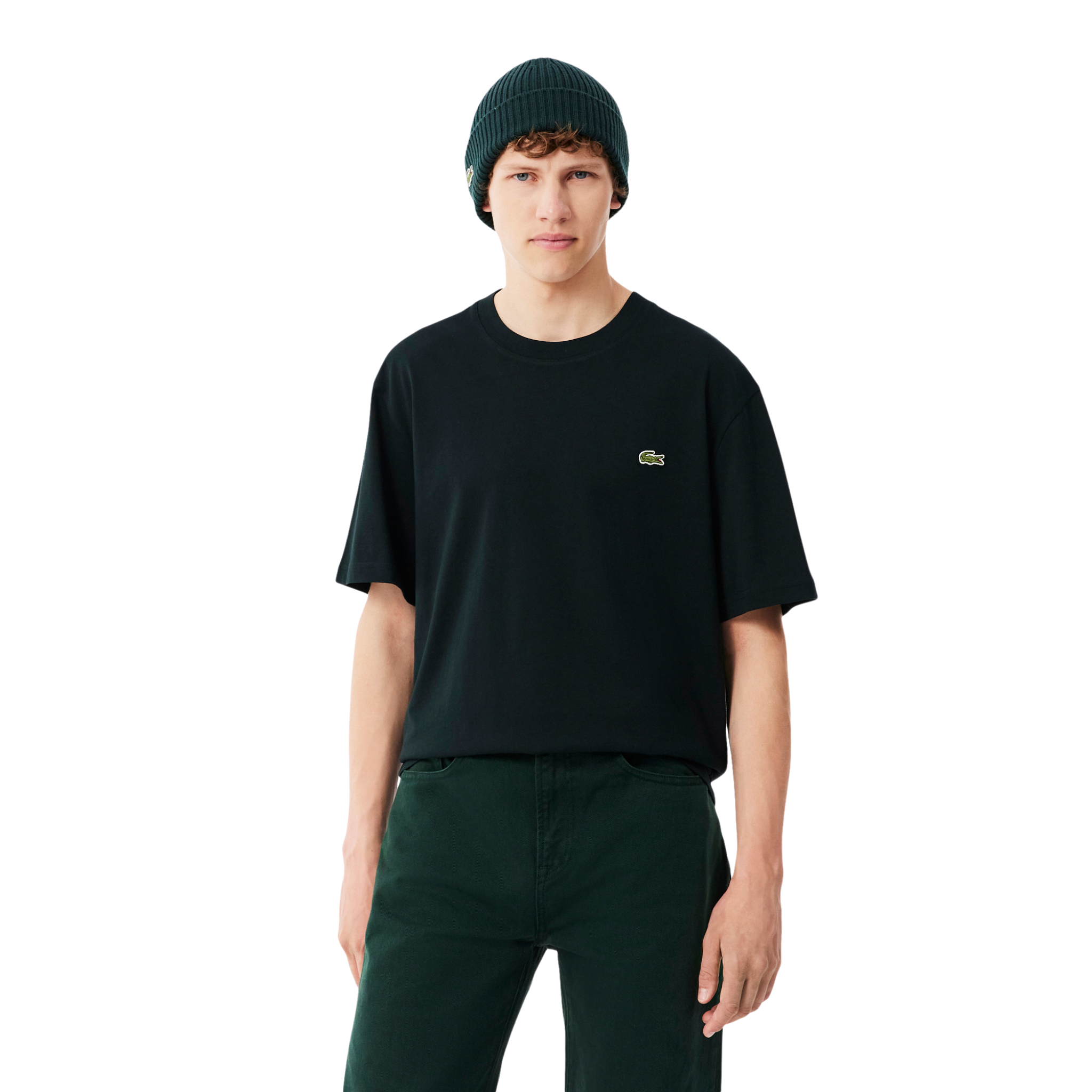 Mens Lacoste Dark Varech Classic Fit Mid Weight S/s T Shirt