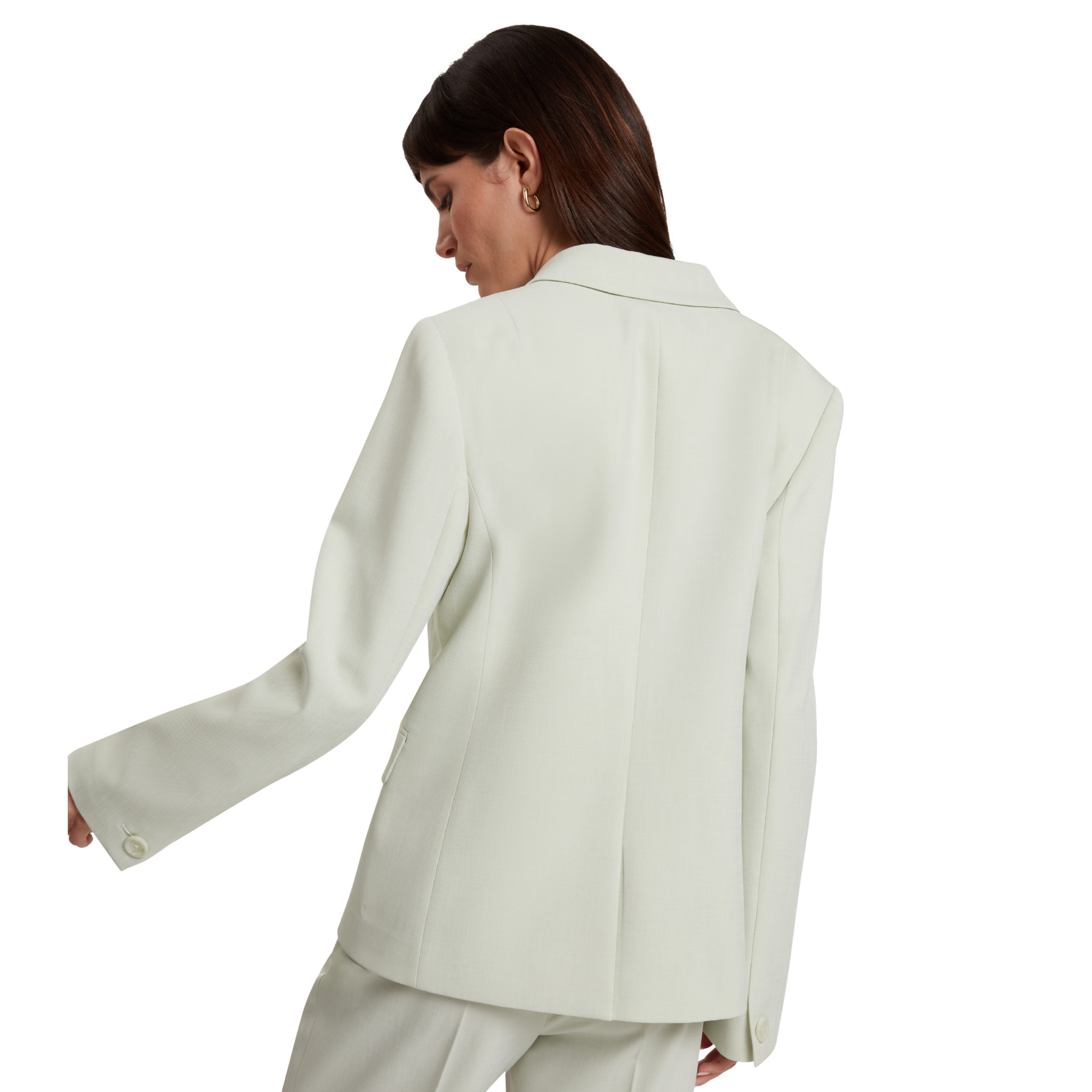 Womens Ted Baker Pale Green Brida Double Breasted Blazer