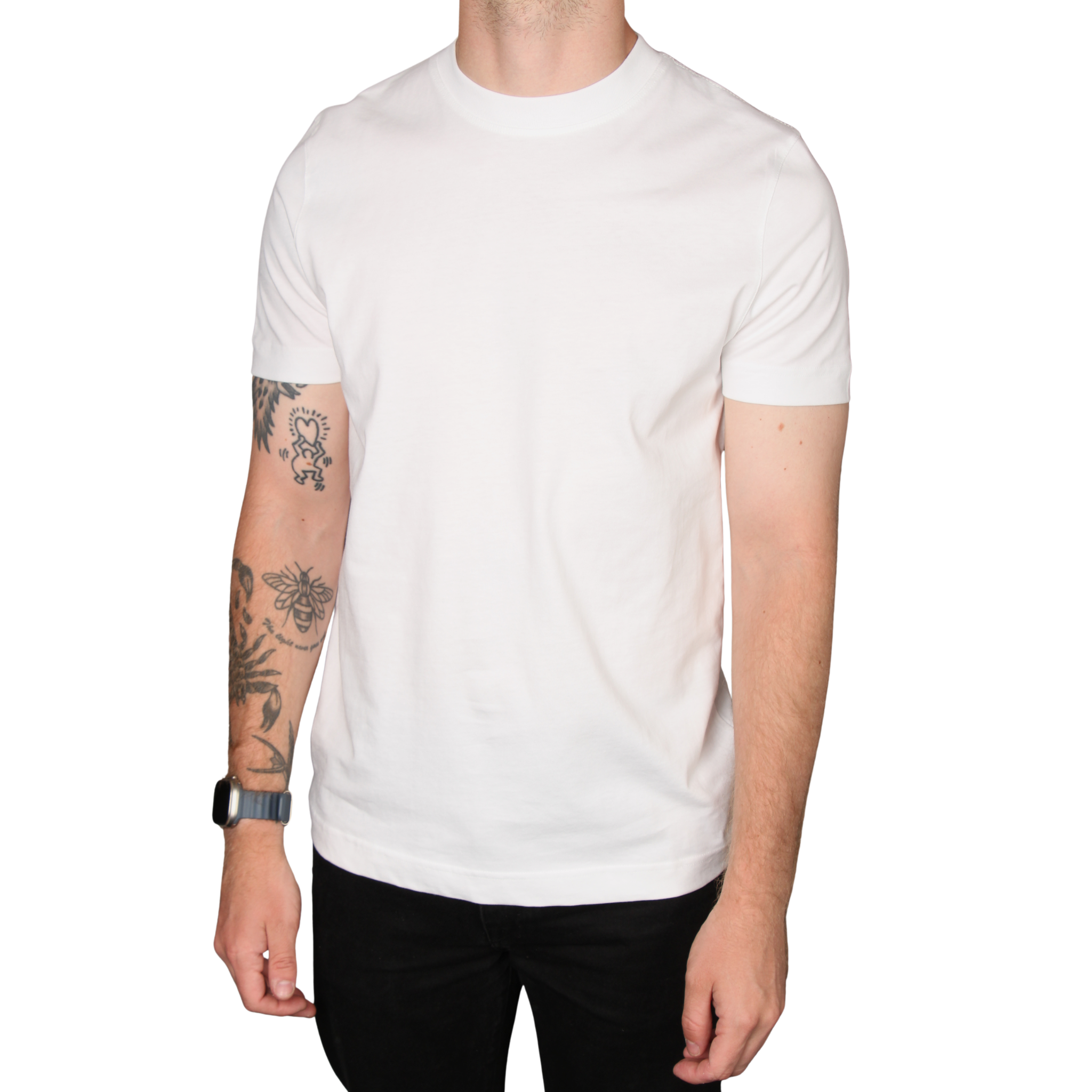 Mens Remus Uomo White Regular Fit Organic Cotton S/s T Shirt