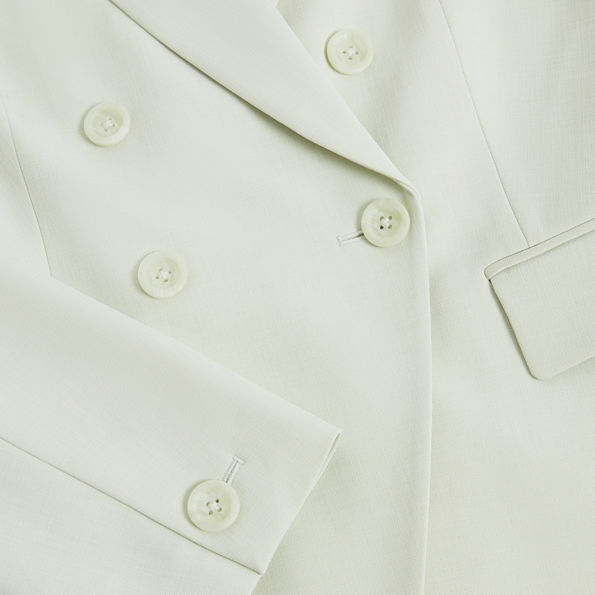 Womens Ted Baker Pale Green Brida Double Breasted Blazer