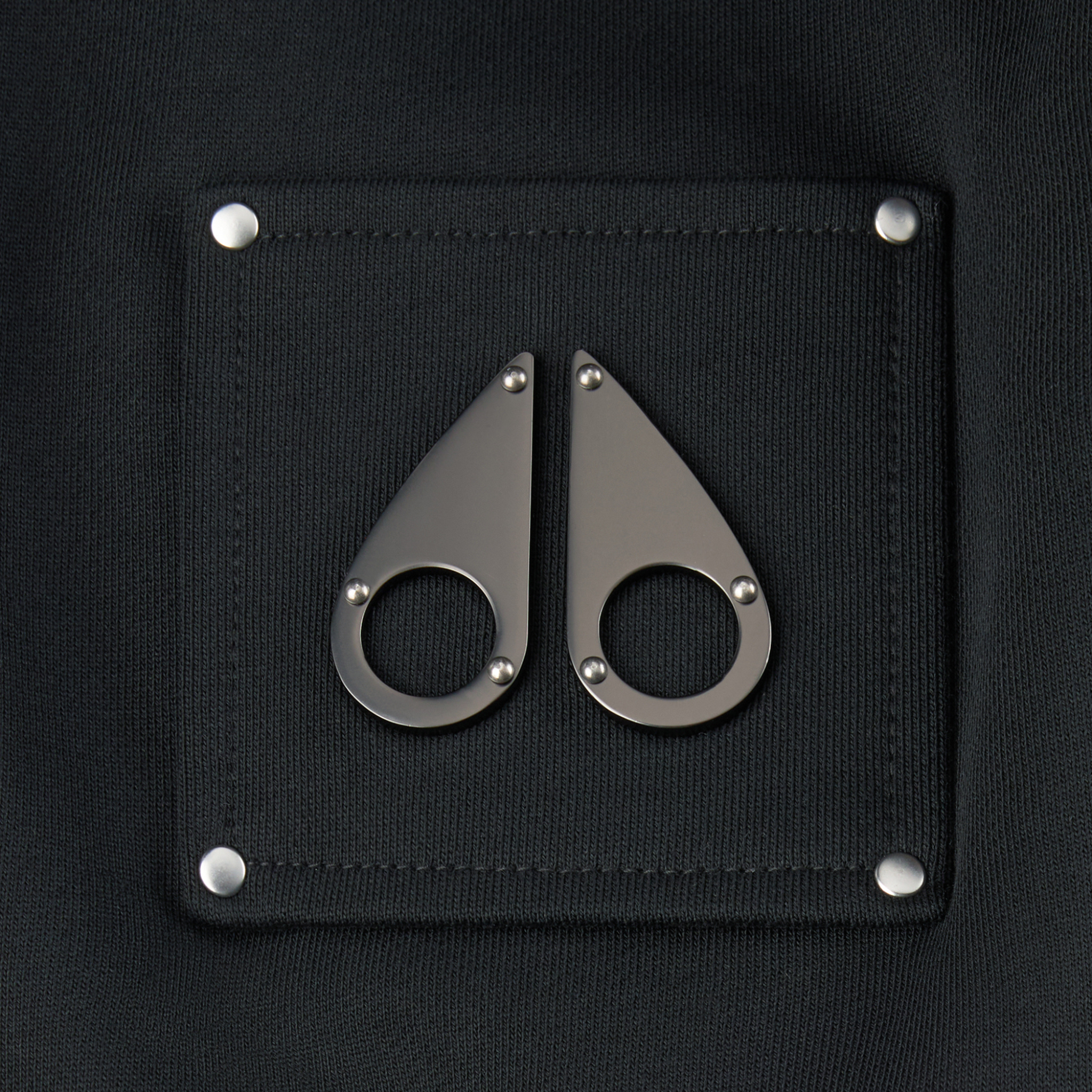 Mens Moose Knuckles Black Hartsfield Half Zip Sweatshirt