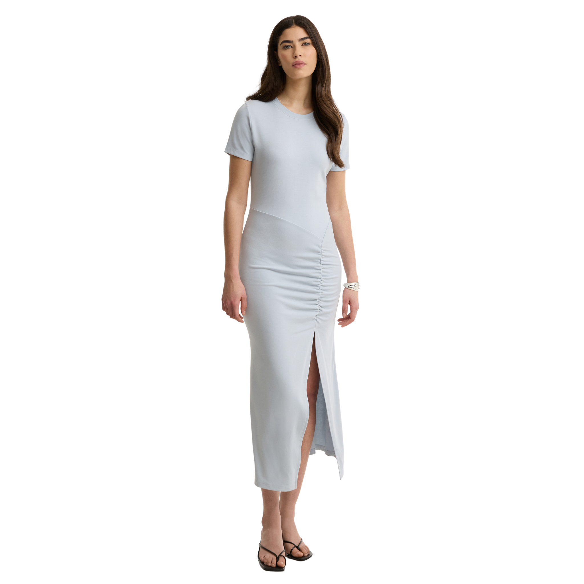 Womens Barbour International Pearl Blue Danica Midi Dress