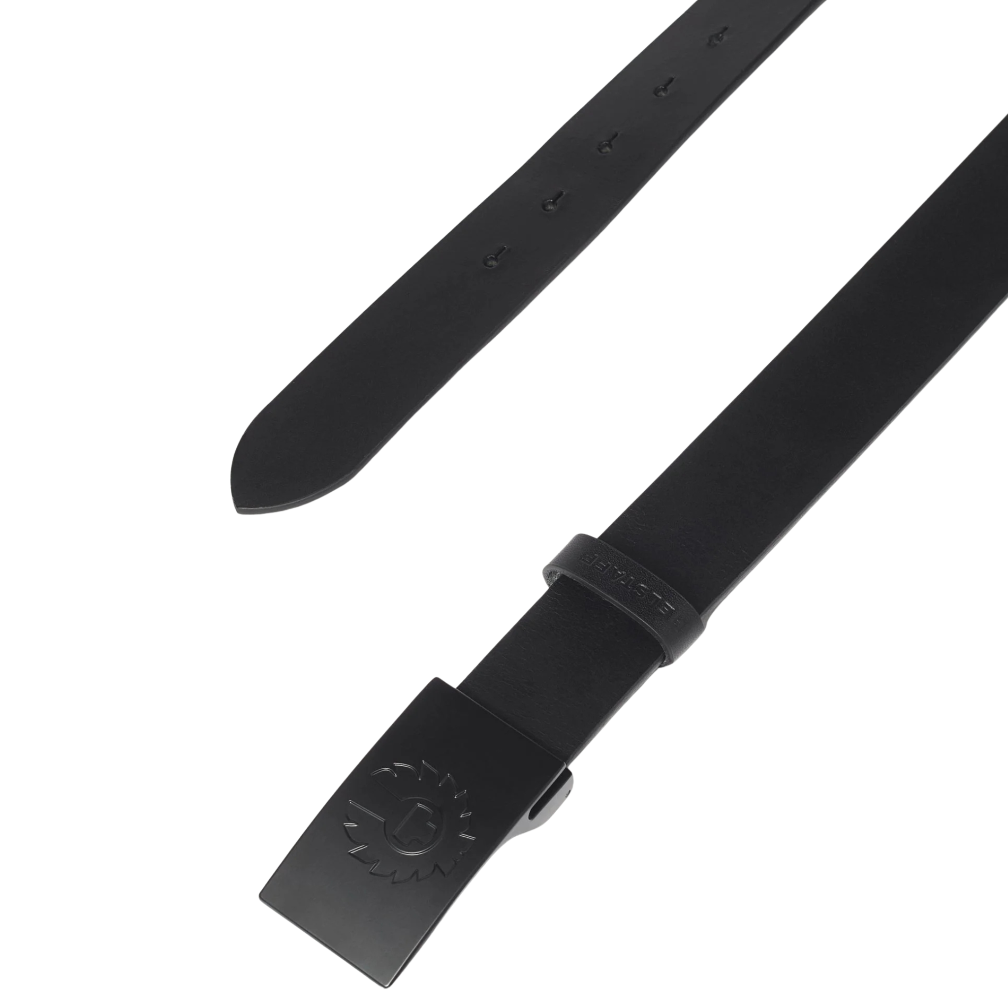 Mens Belstaff Black/Black Phoenix Buckle Belt