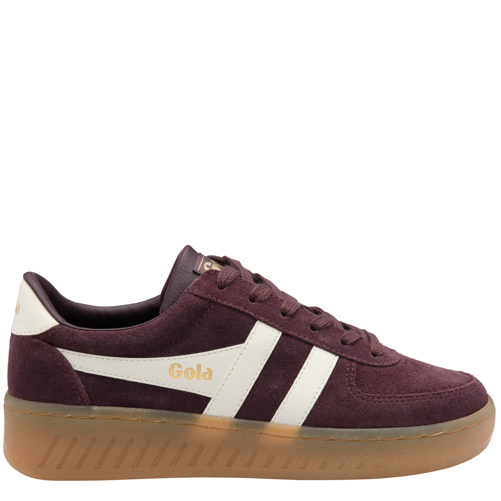 Womens Gola Cocoa/Off White/Gum Grandslam Suede Trainers