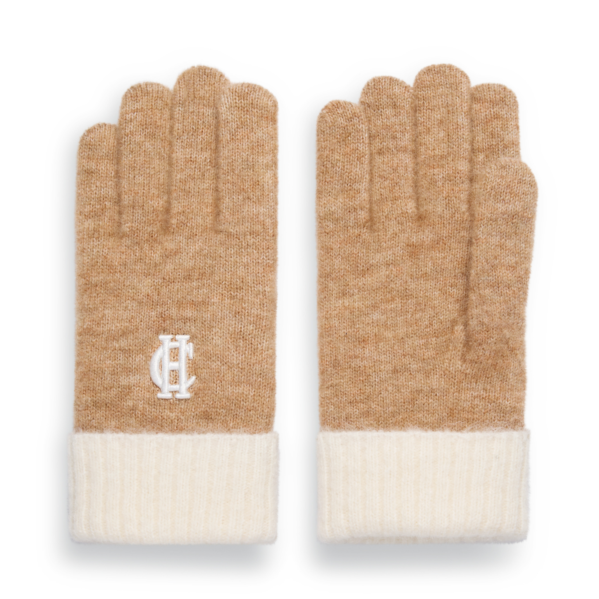 Womens Holland Cooper Camel Chelsea Knitted Gloves