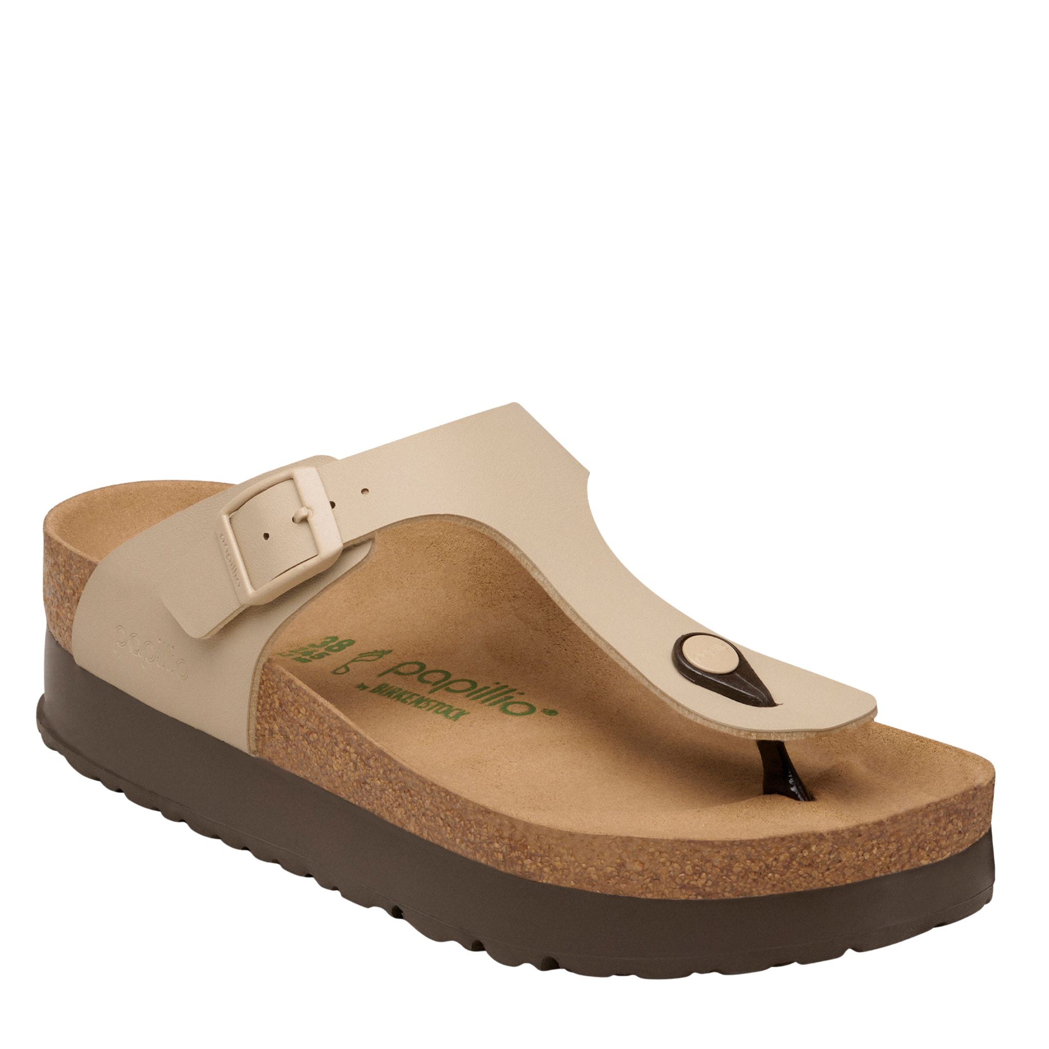 Womens Birkenstock Sandcastle Gizeh Flex Platform BF Sandals