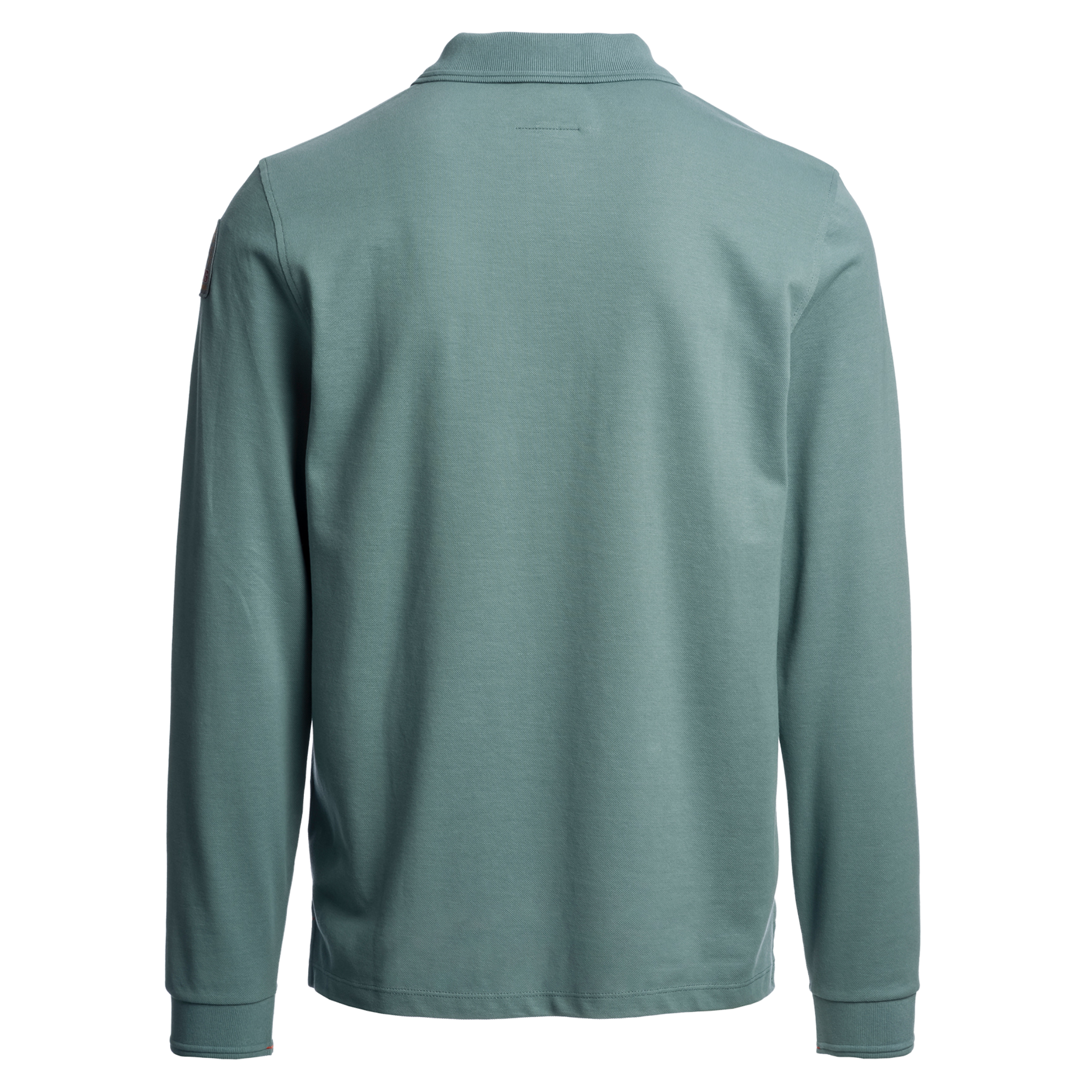 Mens Parajumpers Puritan Grey Oberon L/s Polo Shirt