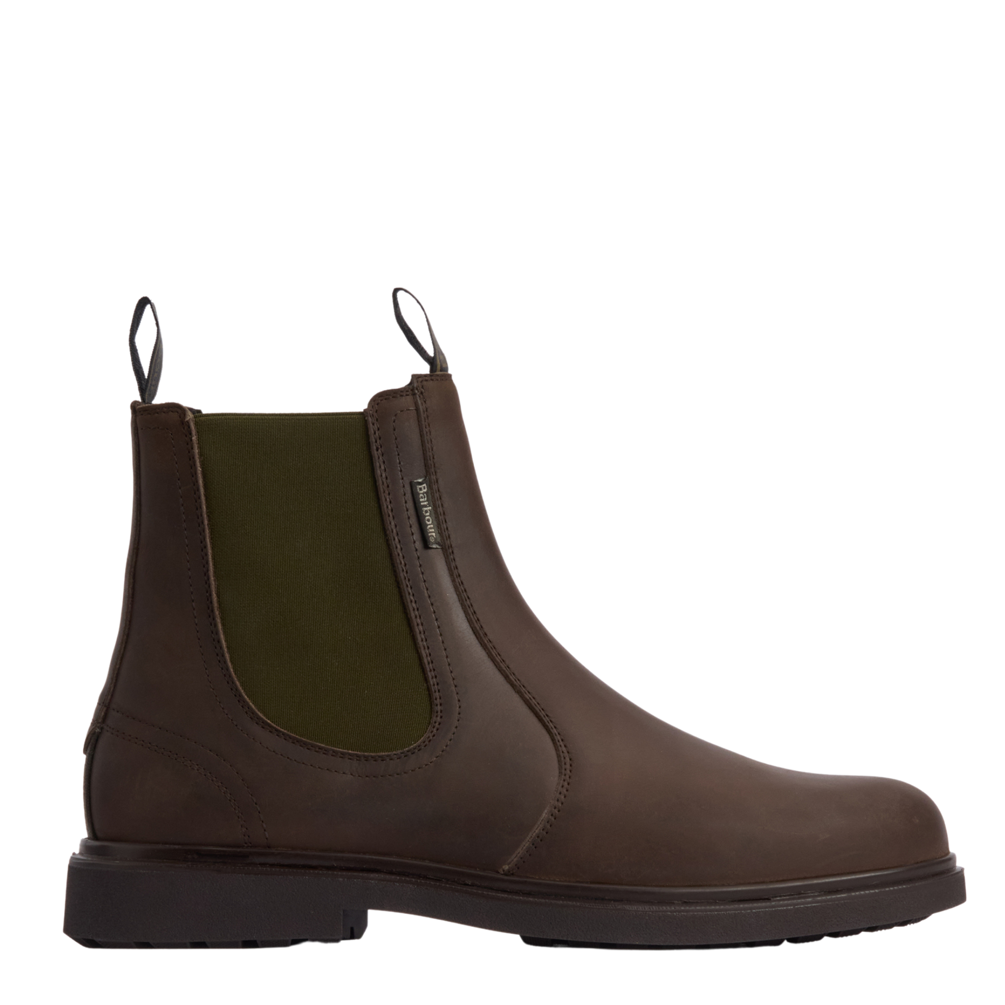 Mens Barbour Dark Brown Hale Chelsea Boots