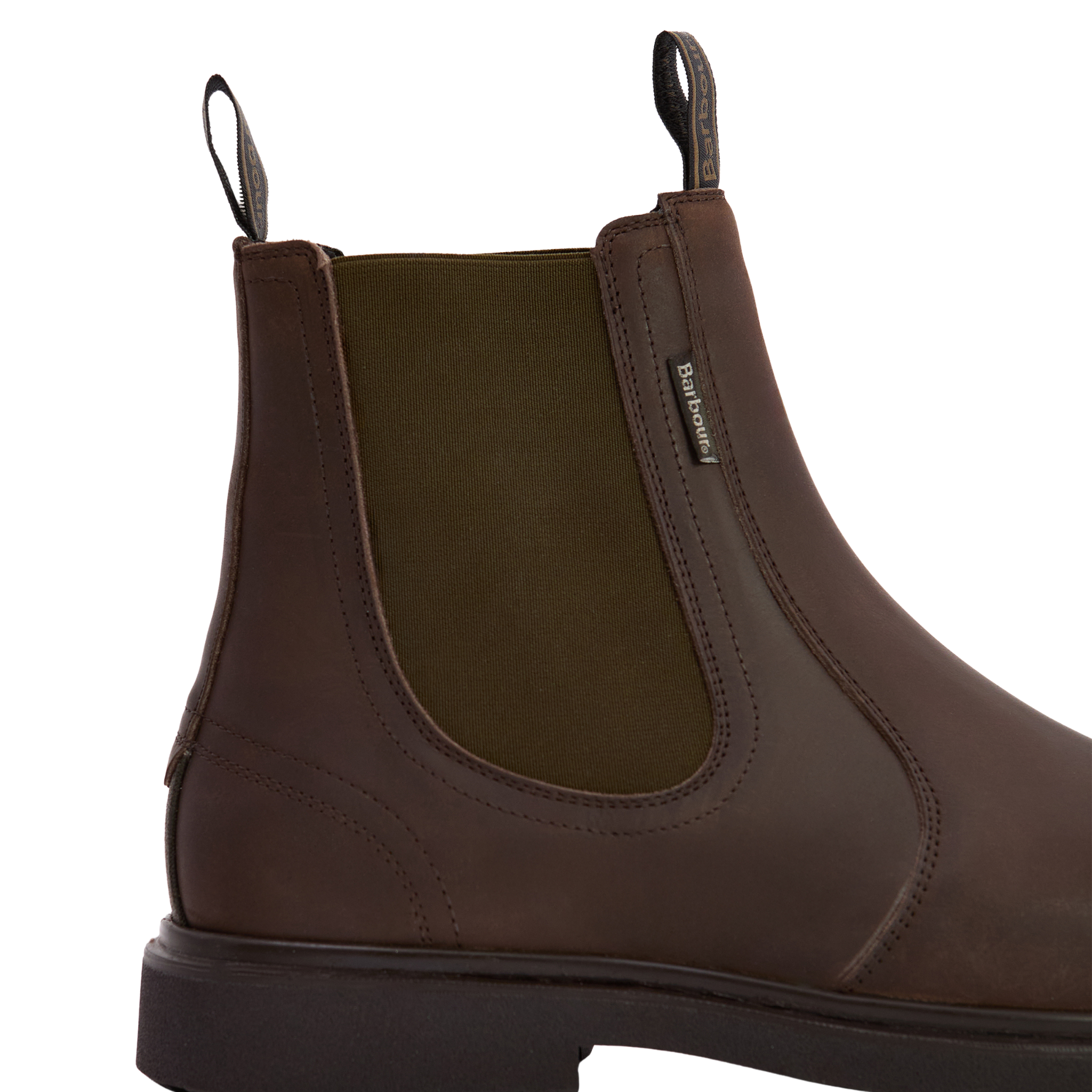 Mens Barbour Dark Brown Hale Chelsea Boots