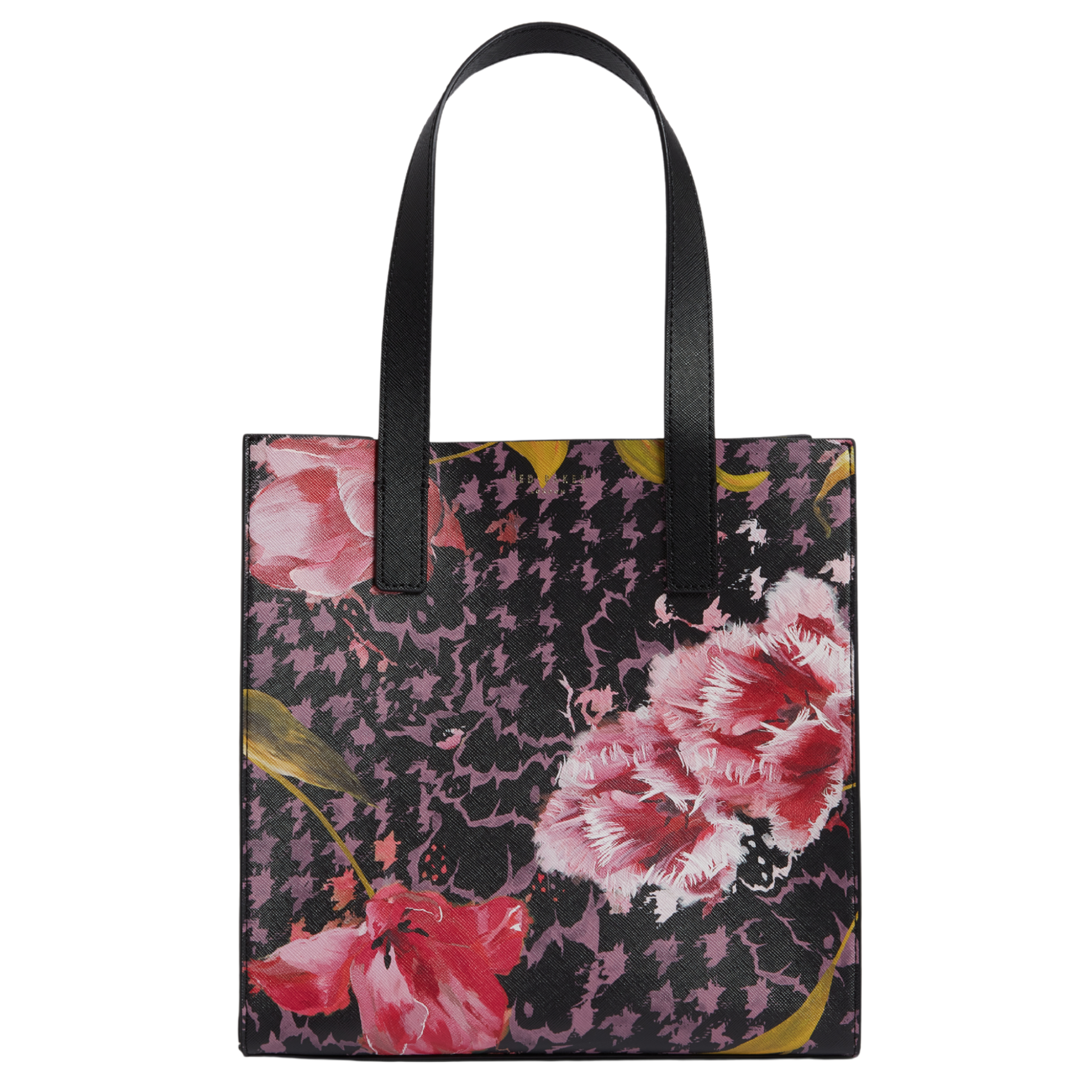 Womens Ted Baker Black Tuliia Floral Printed Small Icon Bag