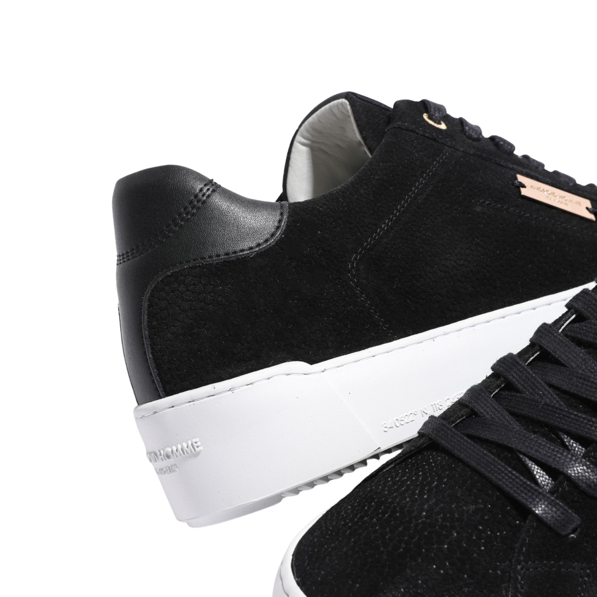 Mens Android Homme Black Zuma Jumbo Stingray Suede Trainers