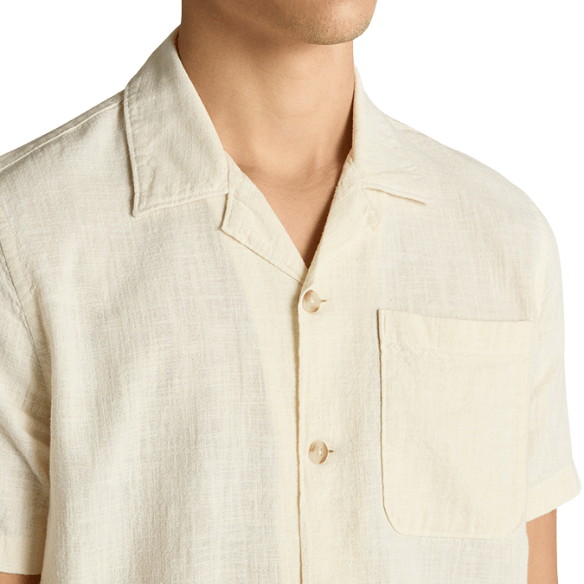 Mens Remus Uomo Stone Casual S/s Shirt